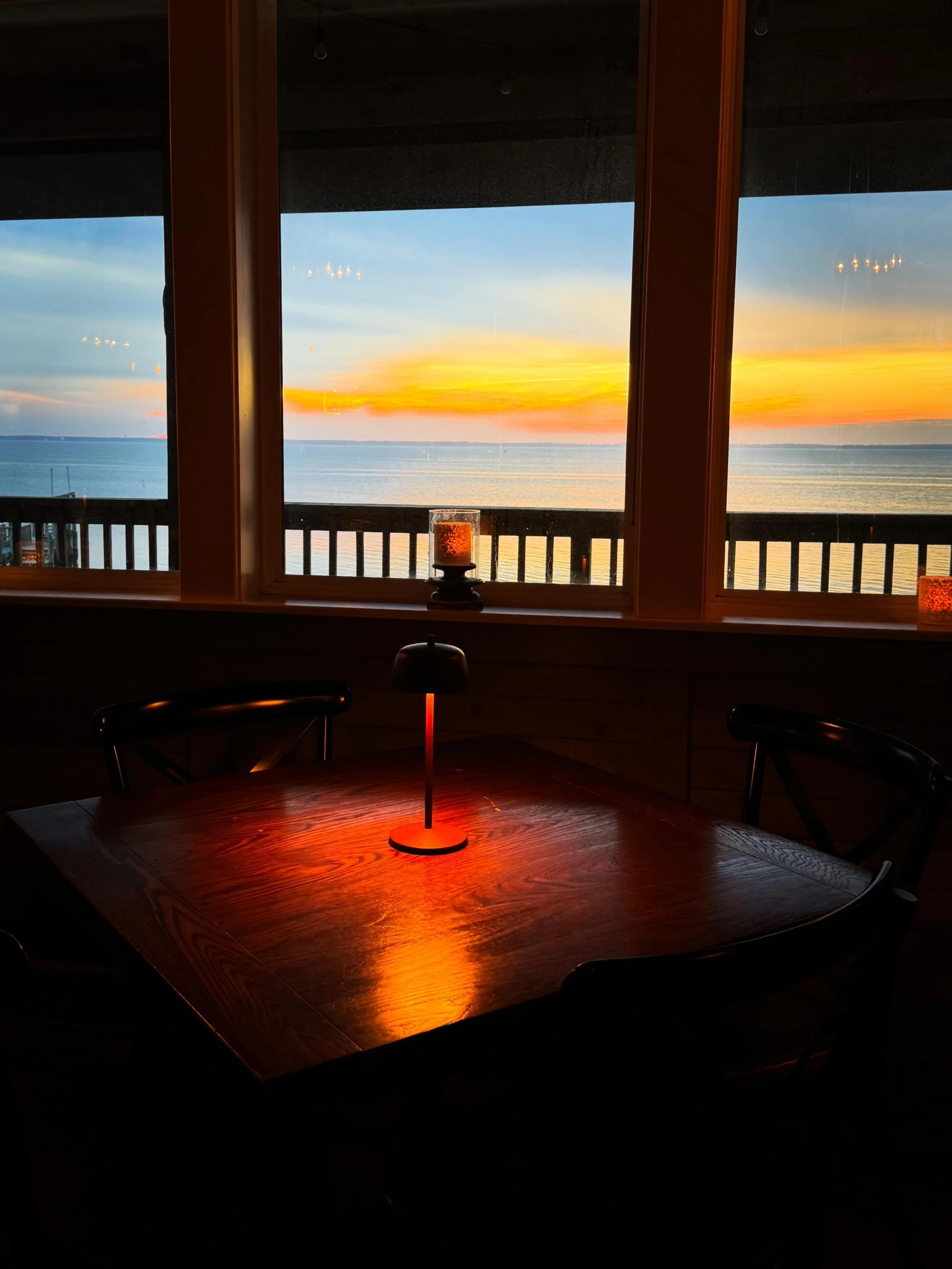 The sun only sets once a day. 🌅 Make it count at The Village. Serving dinner with a side of sunset Monday-Sunday this week. We&rsquo;re closed Memorial Day and after that we&rsquo;ll be open Sunday-Friday for the season. (BTW: the view ain&rsquo;t t