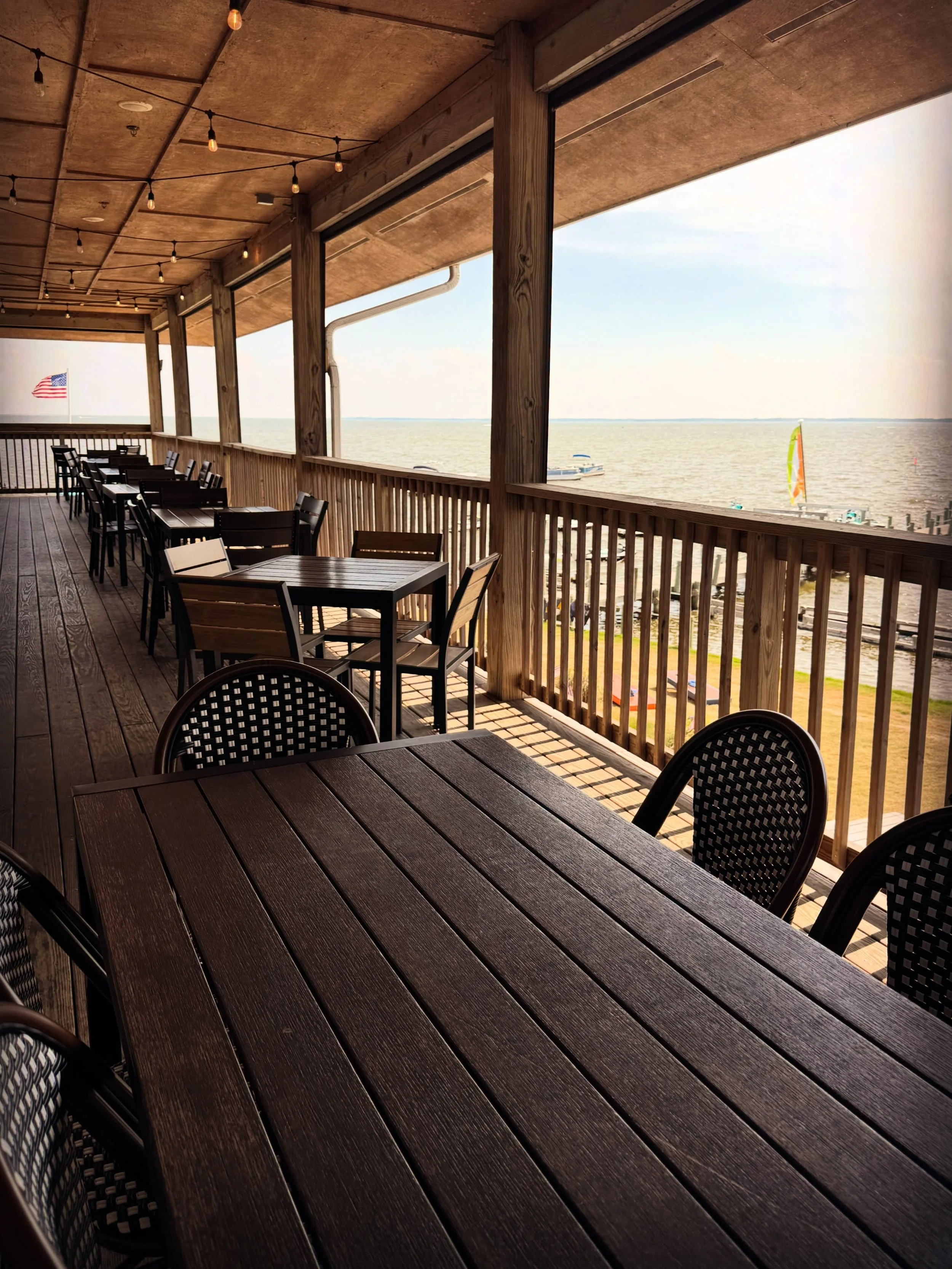 Craving dinner with a stunning waterfront view? Join us Sunday&ndash;Friday at The Village Table &amp; Tavern in Duck! Reserve your seat on OpenTable or just walk in. Pro tip: Start or end your evening downstairs at our Sound Lounge bar for a refresh