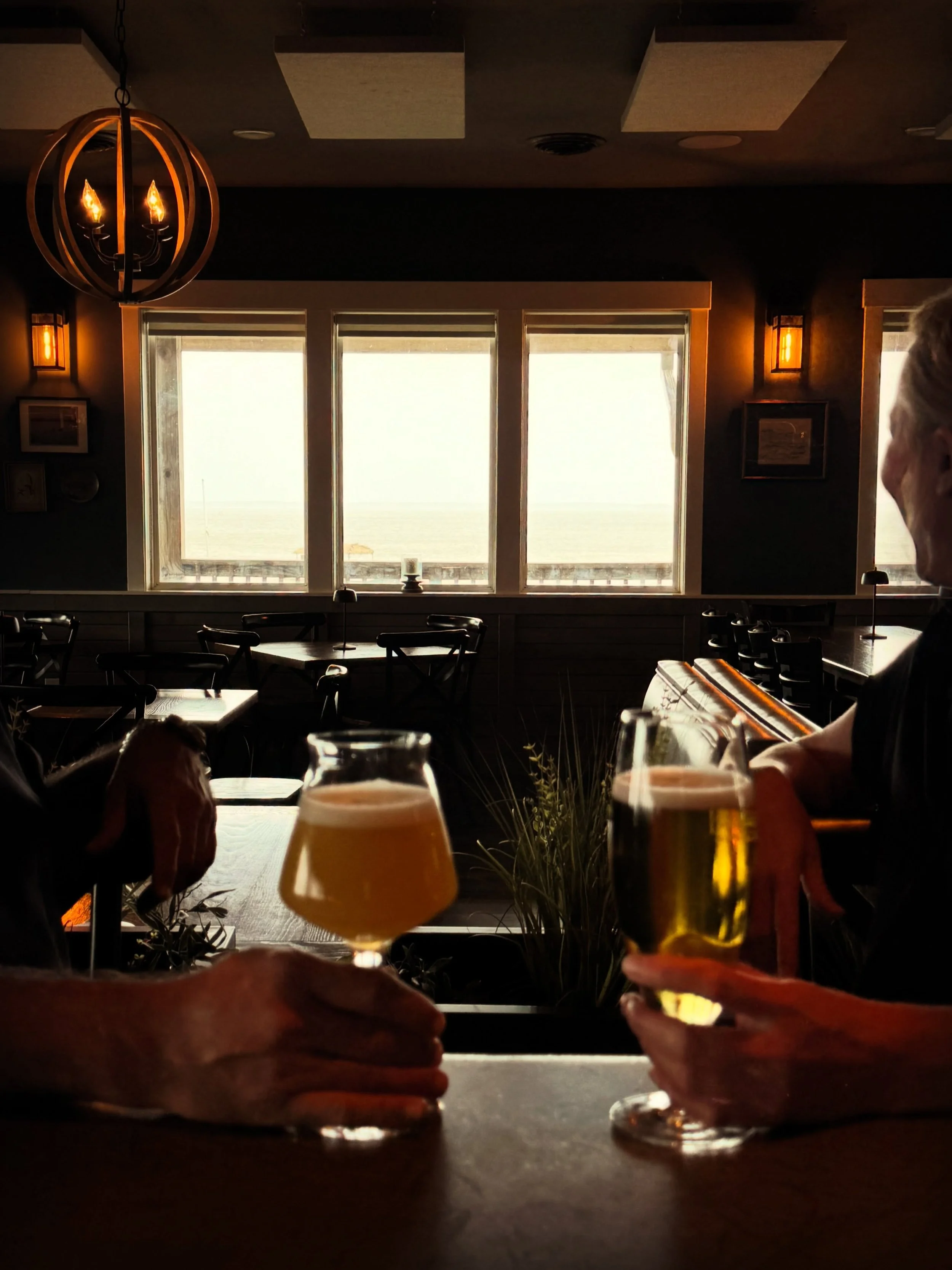 Let the winds howl; we&rsquo;ve got the coziest spot for watching this nor&rsquo;easter blow. Join us  for dinner, drinks, and views no matter the weather. Open Monday-Saturday 4-9.
&bull;
#fallontheobx #obxnoreaster #dinnerwithaview #drinkswithaview
