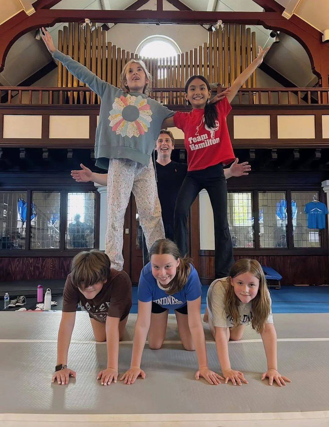 Youth Acrobatics Class at Rhode Island Circus Space, Warwick, RI