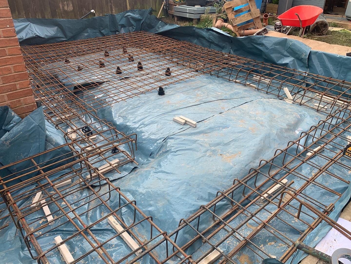 A raft foundation for a house extension well underway

#structuralengineering #foundations #raftfoundation #reinforcement #rebar #houseextension