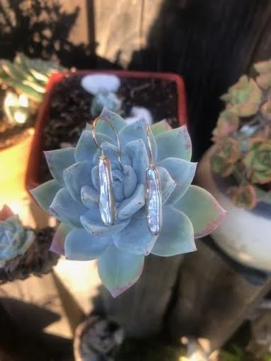 14k gold filled freshwater  pearl earrings