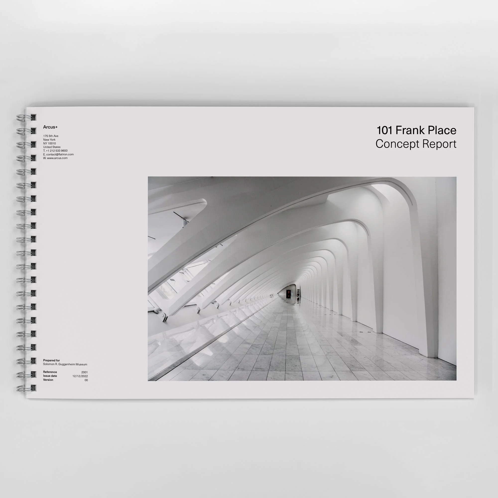 Architectural report in ANSI B / Ledger format — Architecture templates