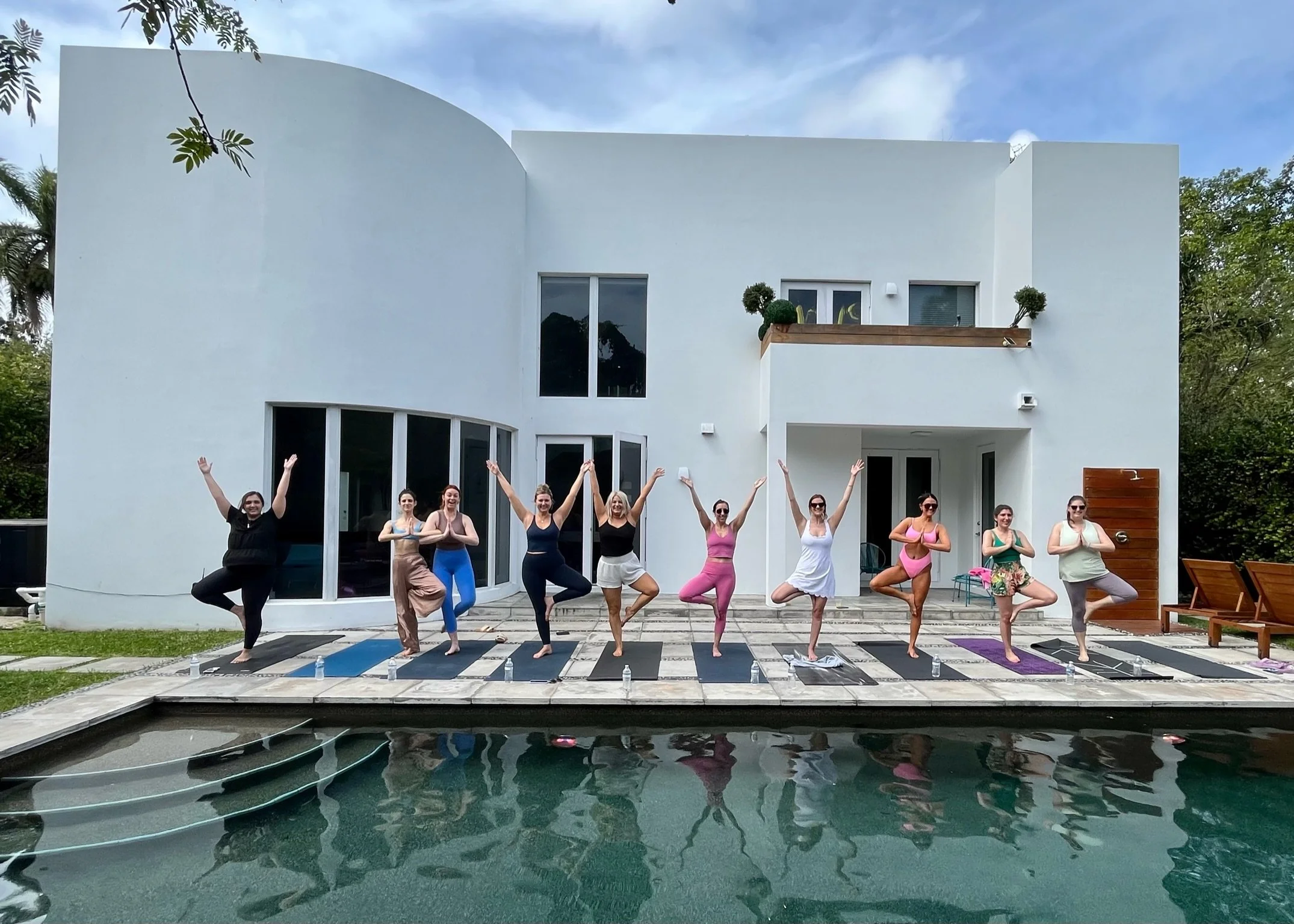 The Bachelorette Party in Beverly Hills: Glamour, Fun, and Namaste then Rosé with Bad Girls Yoga