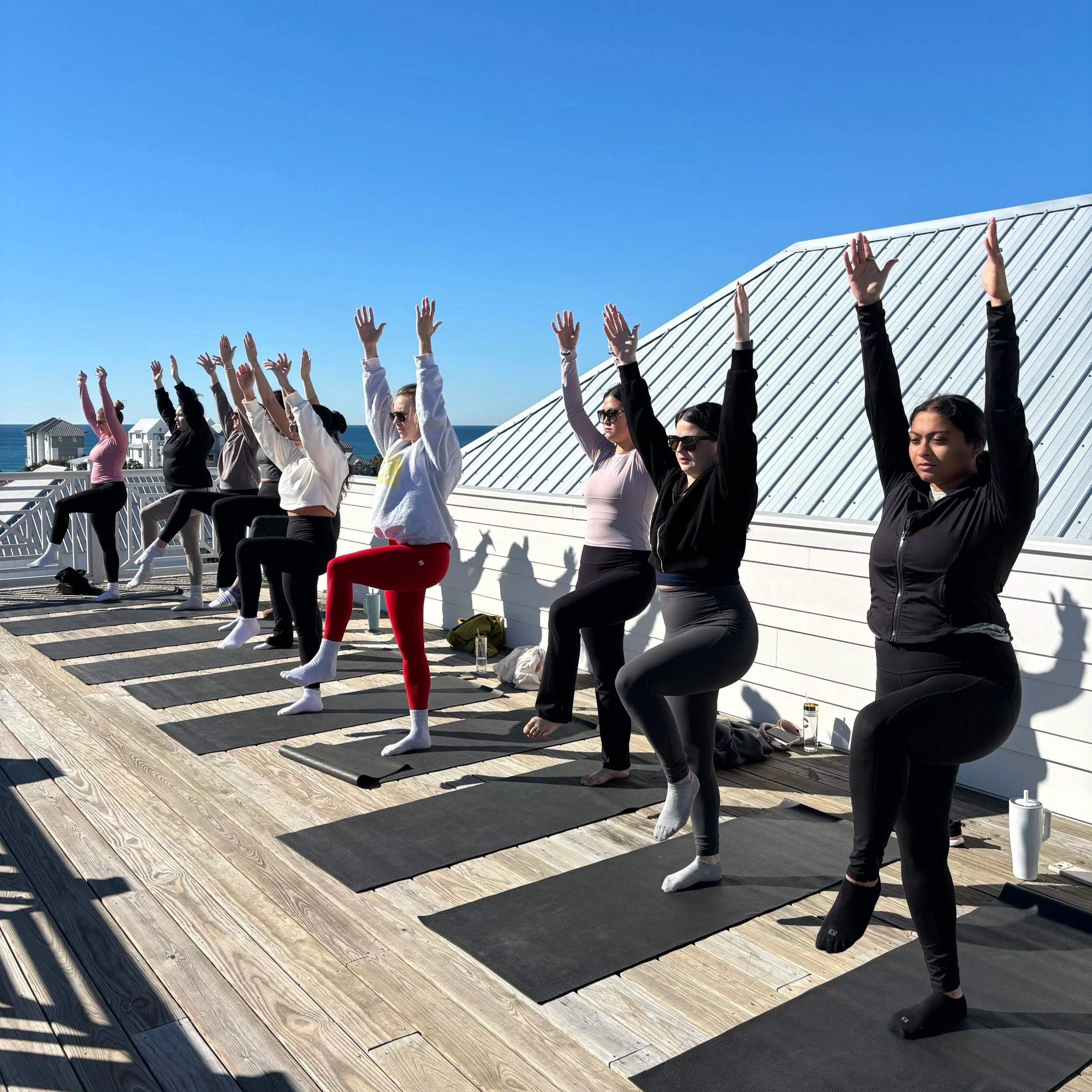 Rooftop Bachelorette Yoga