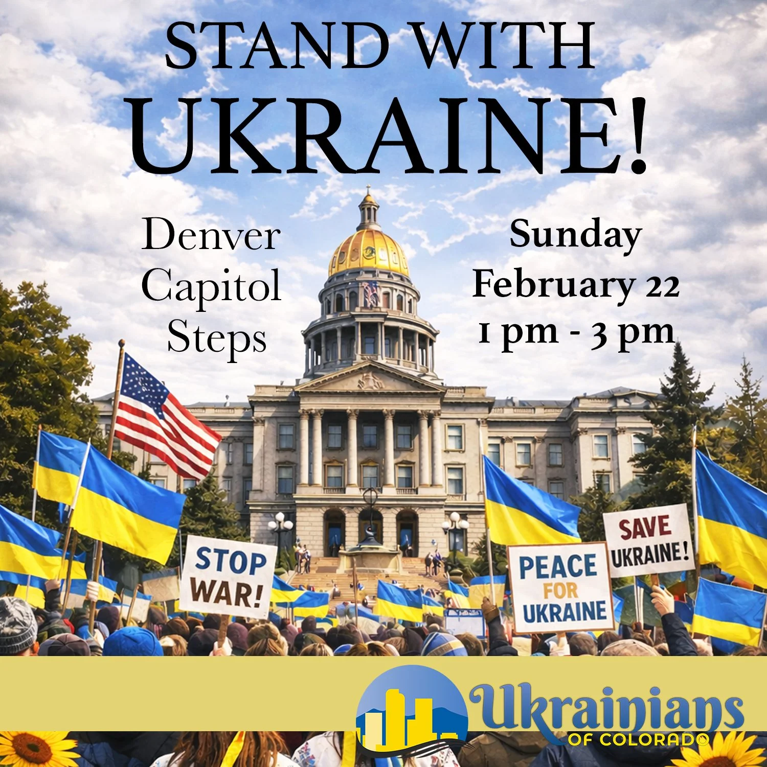 Four Years of Resistance - Stand With Ukraine Rally