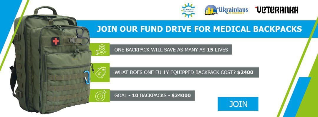 Ukrainians of Colorado's fundraiser for medical backpacks