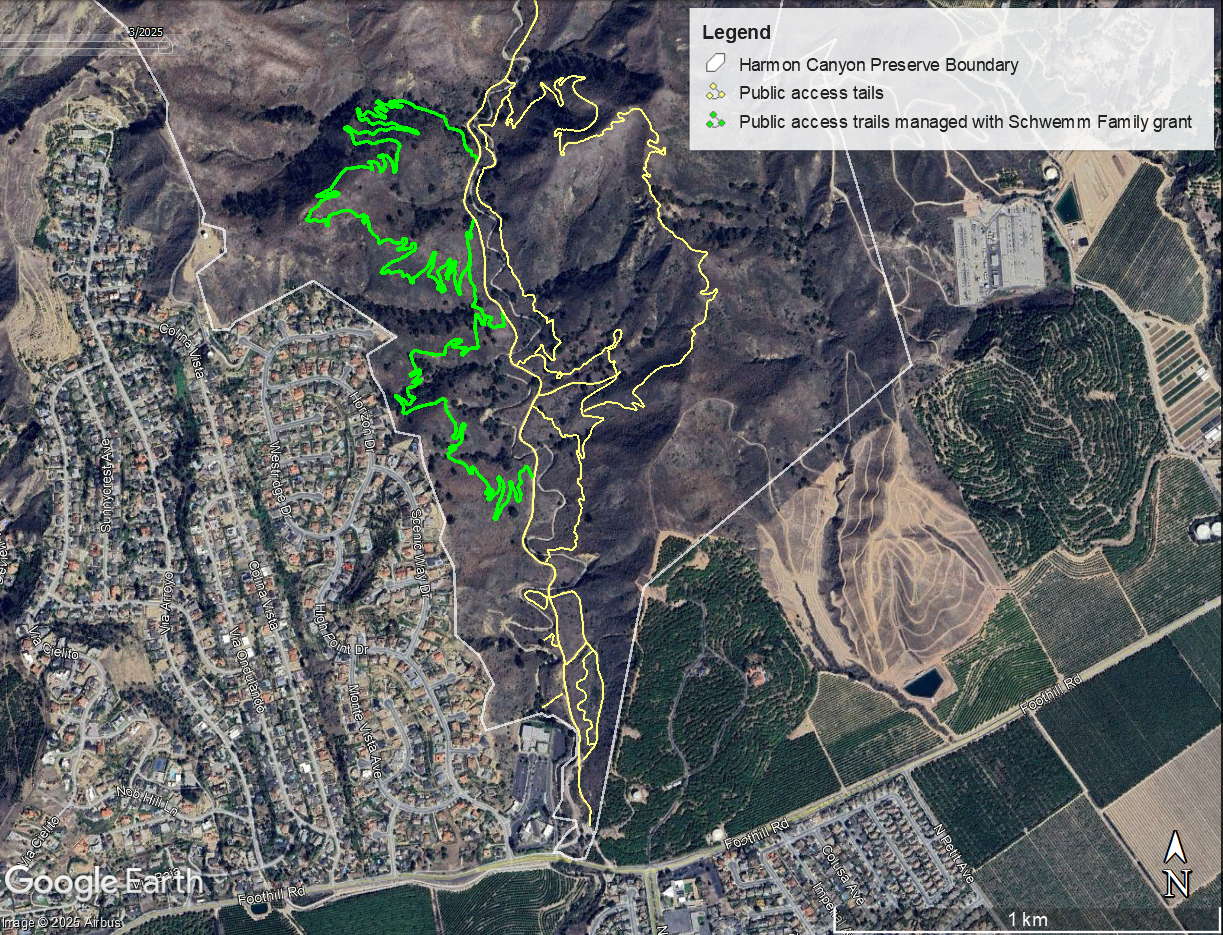Trail Maintenance: funding from the Schwemm Family Foundation helps combine ecological integrity with public access