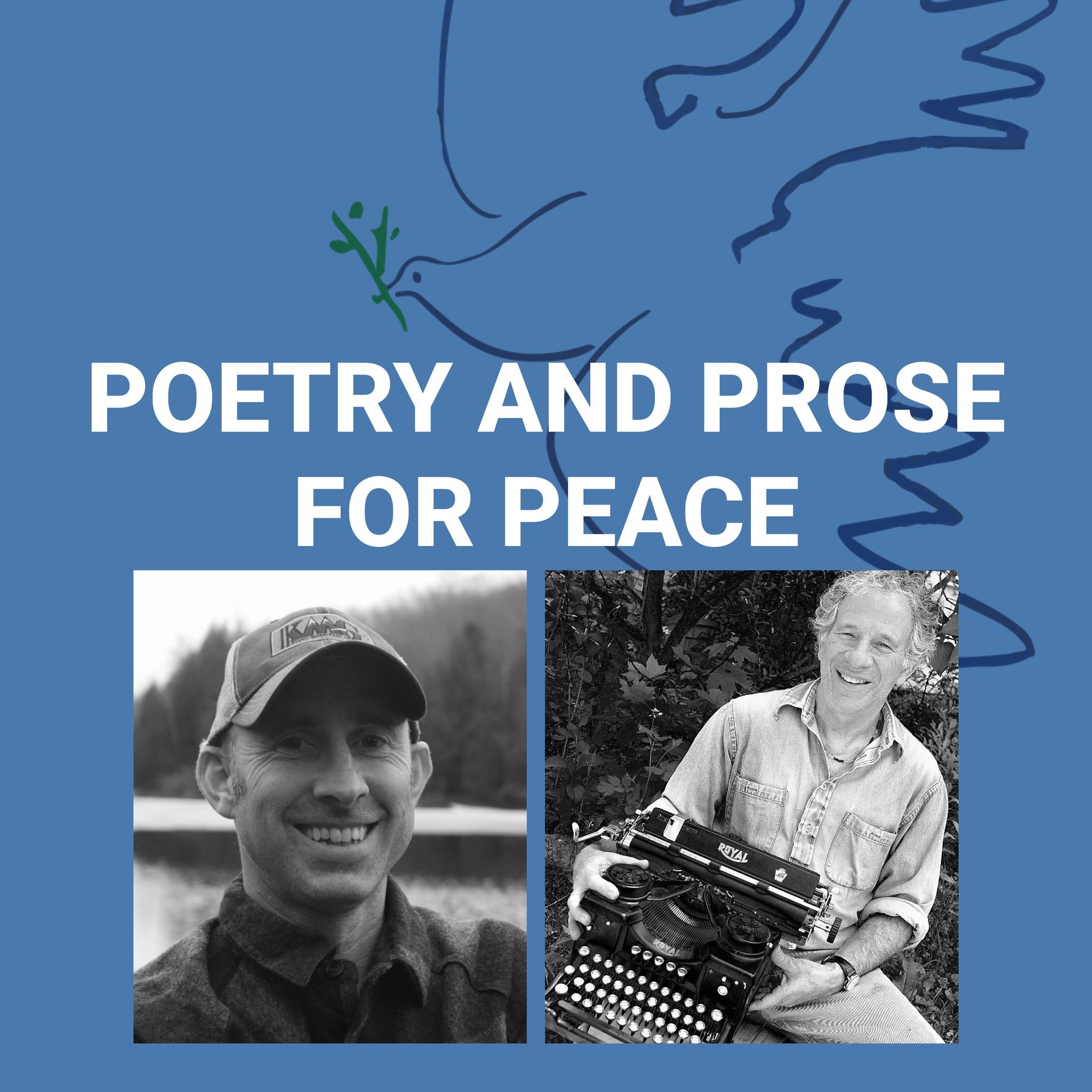 The final workshop in the series &ldquo;Poetry and Prose for Peace&rdquo; is coming!
In this culminating workshop, @petergouldvermont  Peter Gould and @seanprentiss_writer  Sean Prentiss will come together to discuss the overlap and interdependence o