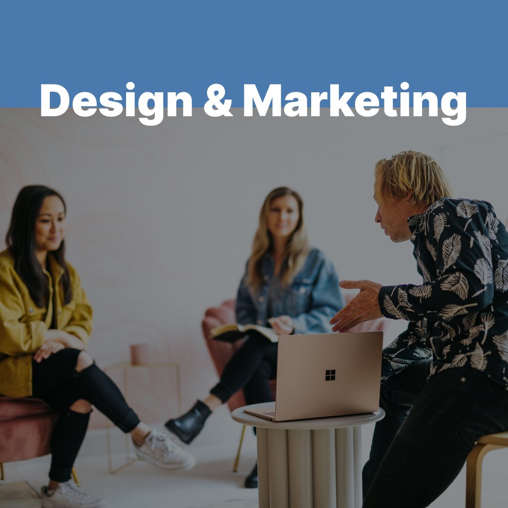 Entrepreneurs, small businesses, creatives, and anyone interested in building a strong digital presence and successful marketing strategy:

Our Design &amp; Marketing Series is for you!
Free workshops on web design, small business marketing, brand st