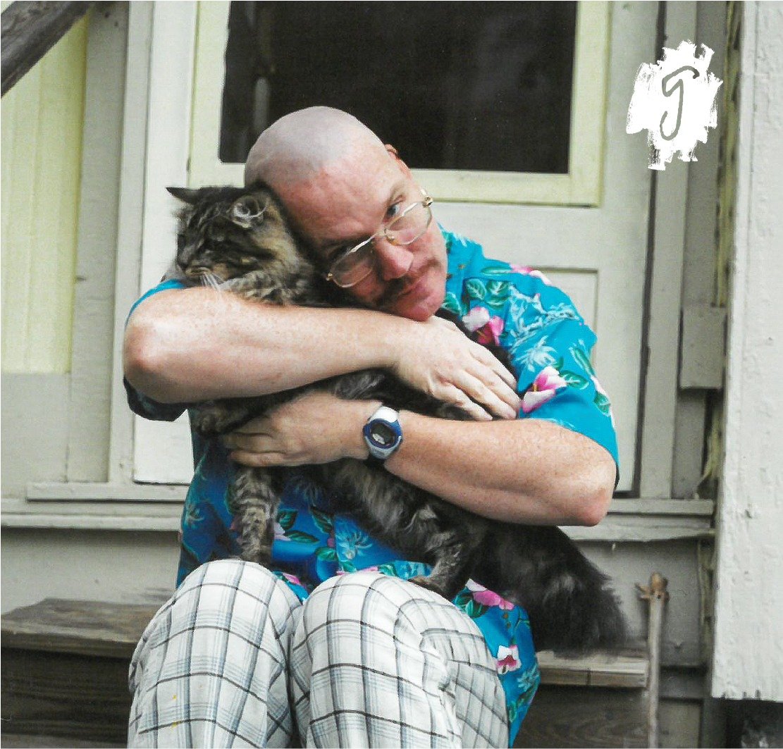 🖌 Artist Info! 🖌

Four paintings in our raffle were made by James Nace, an artist who participated in the GRACE workshops in the early 2000s. On a recent phone call with James, he put his love for animals simply: &ldquo;My entire world revolves aro