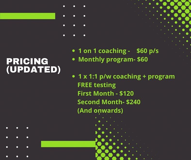 Just an update for pricing to make it clearer.

#calisthenics #bodyweight #pullup #dip