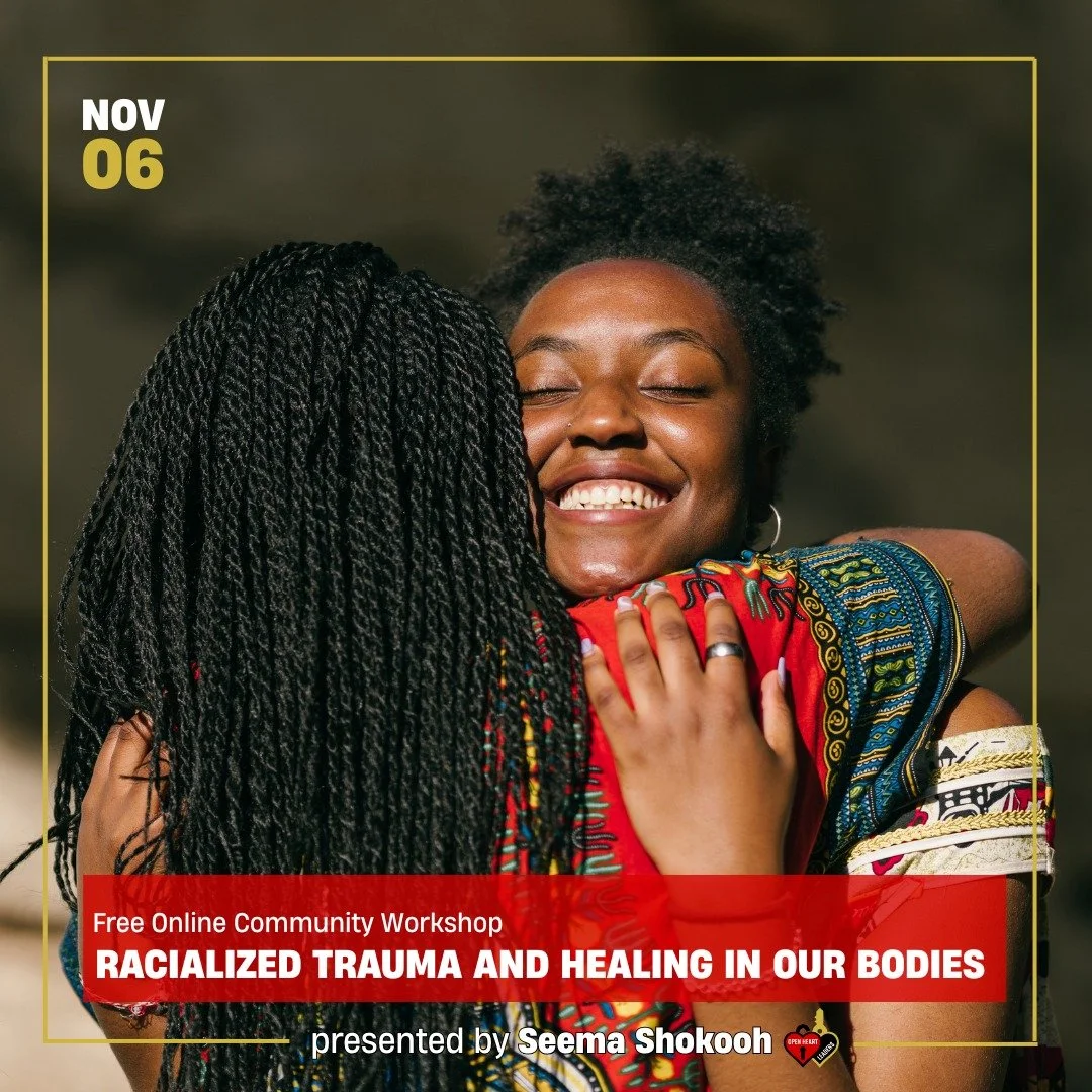 ✨SAVE THE DATE FREE Online Workshop! ✨
Inspired by My Grandmother&rsquo;s Hands by Resmaa Menakem, join Seema Shokooh for a 60-minute journey to explore how racialized trauma lives in the body and how we can begin to heal&mdash;together. 💚
🧠 You&rs