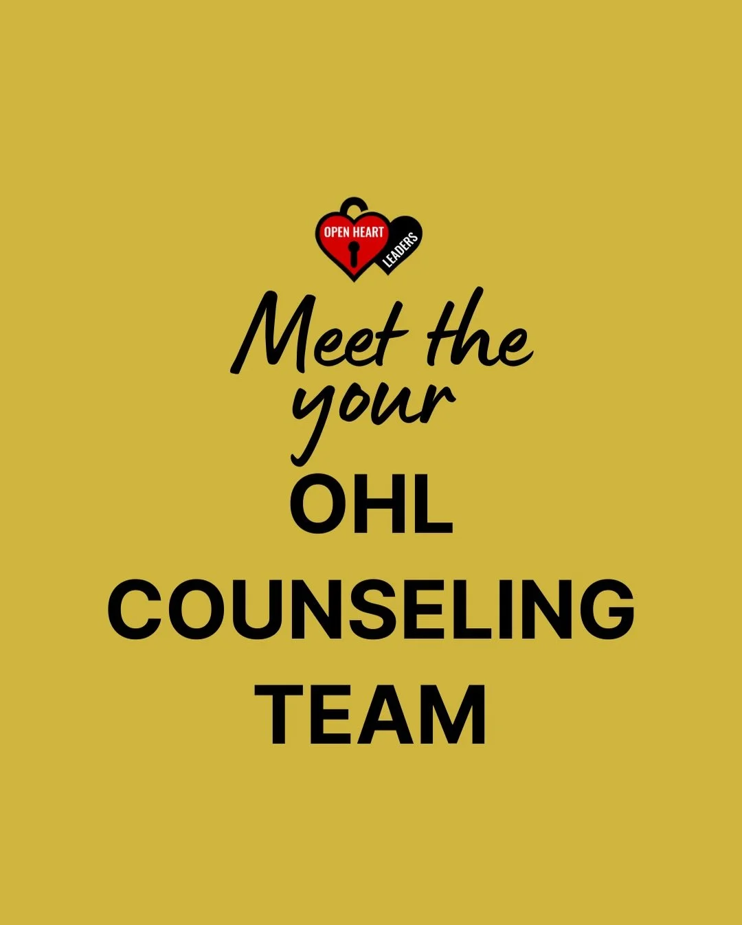 💛 Meet the Counselors at OHL 💛 
Healing begins with feeling seen, heard, and supported. Our compassionate counseling team is committed to creating safe, supportive spaces for growth and restoration and we currently have limited availability. We als