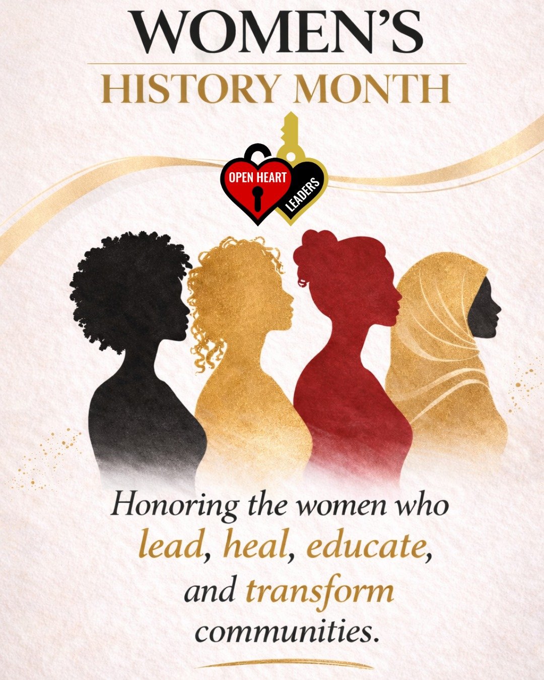 March marks the beginning of Women&rsquo;s History Month, a time to honor the strength, resilience, and leadership of women who continue to shape our communities every single day. ❤️✨

At Open Heart Leaders, we recognize that when women are supported