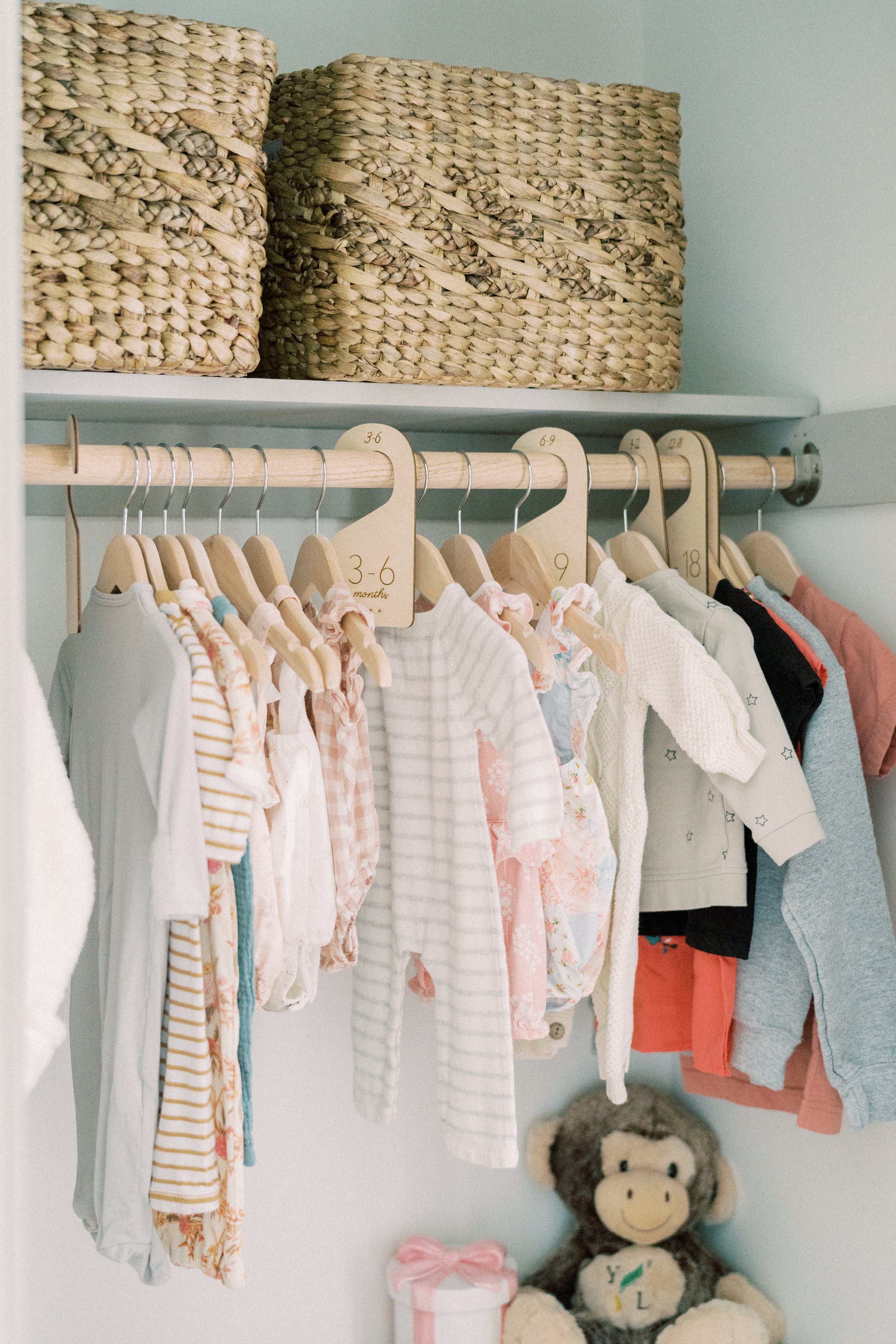  nursery closet organization 