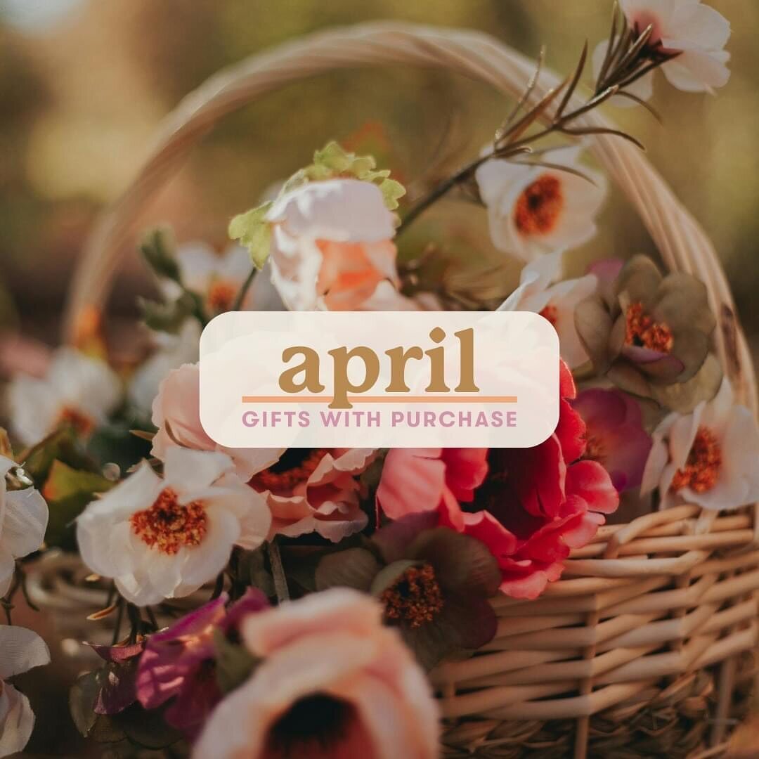 April gifts with purchase ✨

Okay, but these are SO good. Some of our favorite and most used products FREE 🫶🏻 free is good in my book. 

Remember that you can take advantage of all of the freebies and perks when you shop on loyalty! I am always hap
