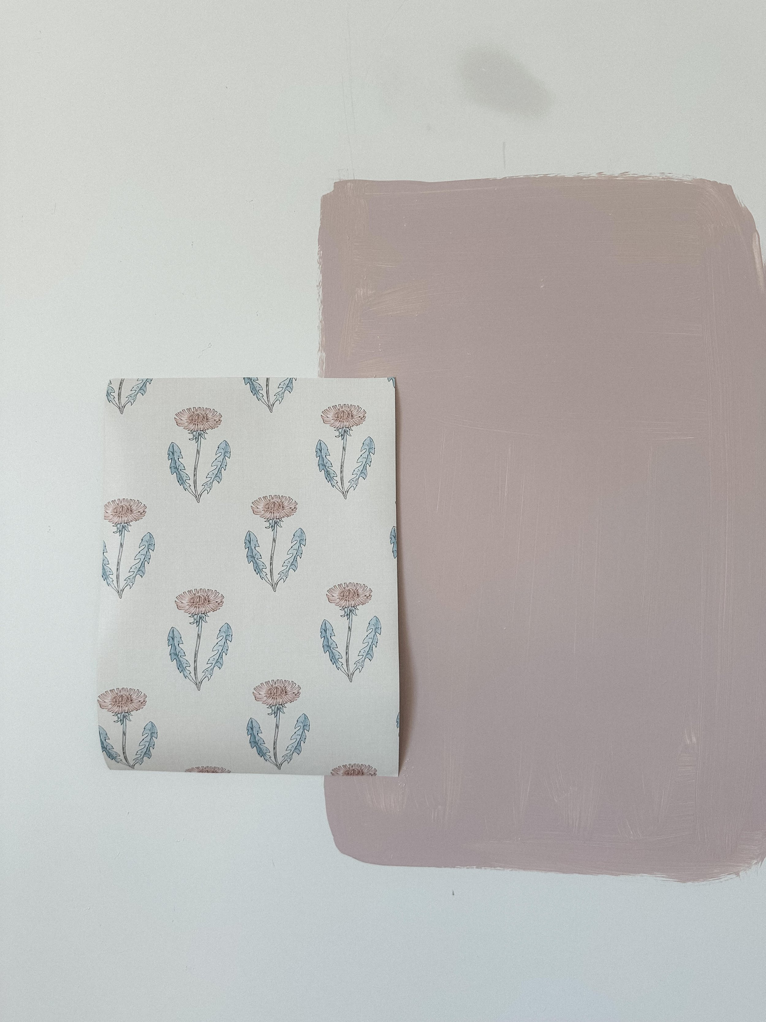  baby girl nursery paint and wallpaper combo 