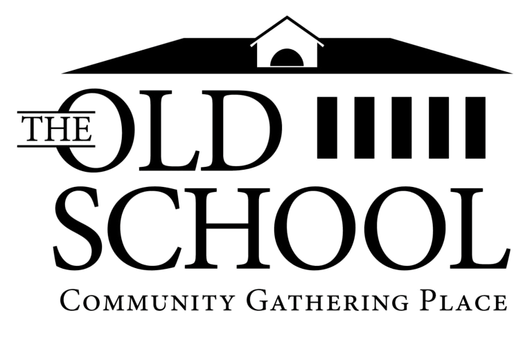 Text that reads 'The Old School Community Gathering Place'.