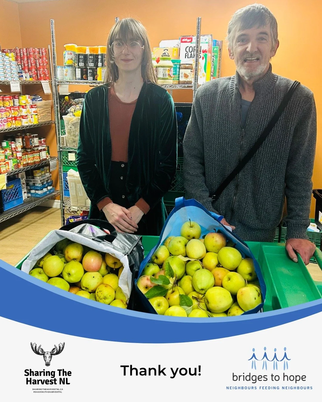 There&rsquo;s no better example of Neighbours Feeding Neighbours than this: Barry&rsquo;s neighbour let him pick some apples from his garden to donate to our food pantry! A simple act of kindness that perfectly reflects what we&rsquo;re about.

It&rs