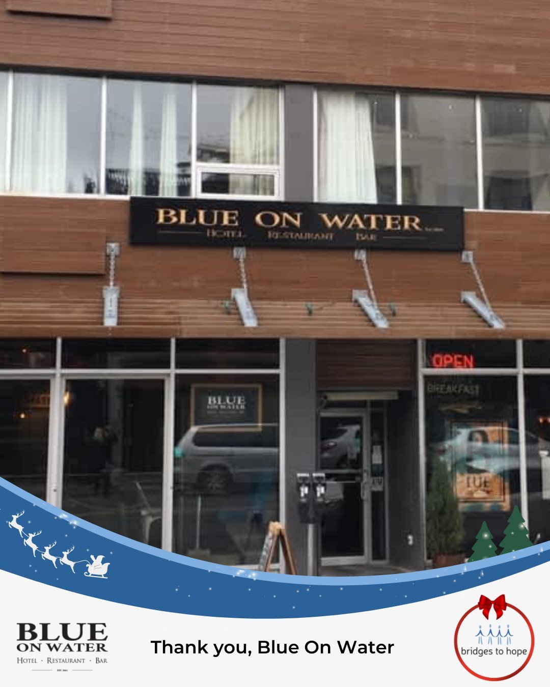 ✨🎄 Today, we&rsquo;re sending a big thanks to the fine folks at @blueonwater !

Their team got together and donated more than $2,600 in food and $3,000 in funds to support our Miracle on Cookstown Road campaign.

We&rsquo;re so grateful for their co