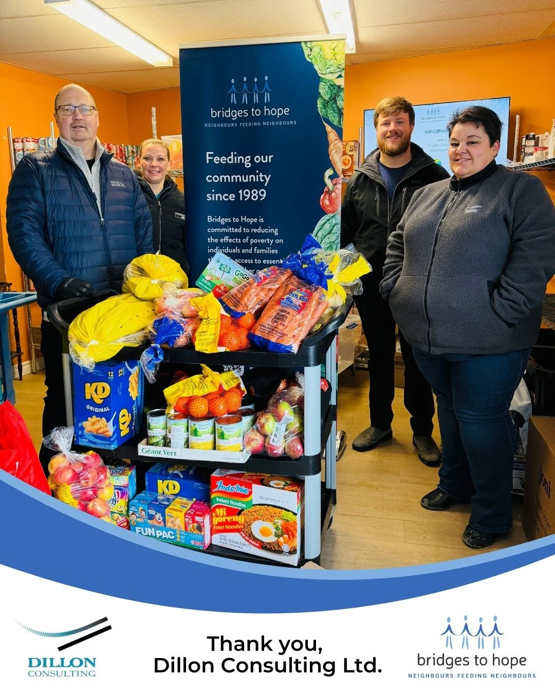 This Valentine&rsquo;s Day, @dillonconsulting is showing their love for the community! 💙❤️

The St. John&rsquo;s office hosted a donation drive in February, collecting fresh and non-perishable food items valued at more than $1,700. As regular suppor