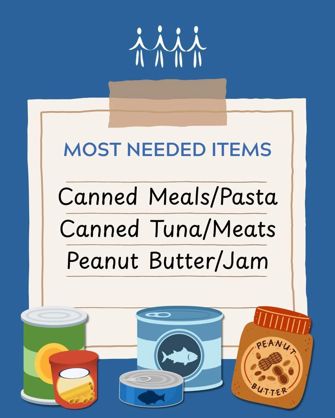 Each month, we share a few of the items that are commonly requested in our food pantry. If you&rsquo;re planning a donation or food drive, these are great options to consider:

🍜 Canned pasta &amp; other ready-to-eat meals: Canned pasta and ready-to