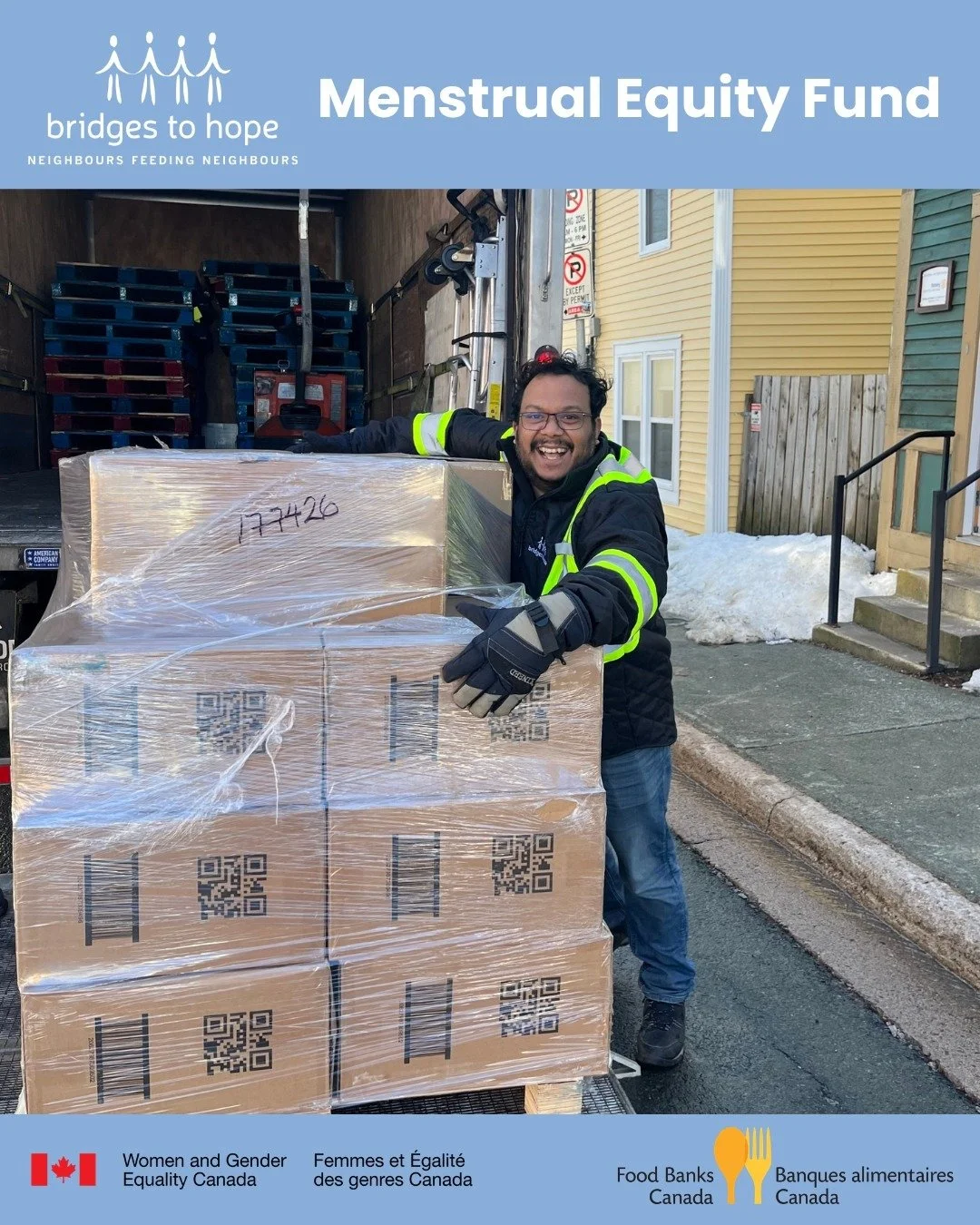 We&rsquo;ve received our first shipments of menstrual products from @foodbankscanada! 

Lead by Food Banks Canada, the Menstrual Equity Fund (MEF) is a national pilot project supported by @wage_fegc to address period poverty across the country. Throu