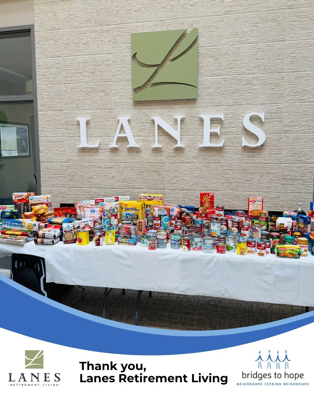 Yesterday, Bridges staff members Sash &amp; Lesley got to spend a wonderful afternoon with the residents of @lanesretirementliving!

Over the past couple of months, residents at Lanes came together to host a food drive in support of our food pantry, 