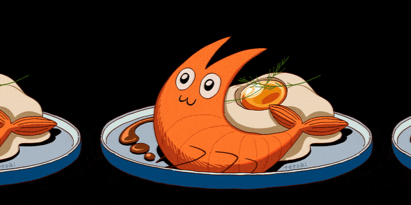 lobster 3.2MB 1-2ratio conveyor belt sushi loop.gif