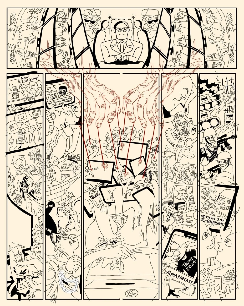 Work in Progress of the Illustration