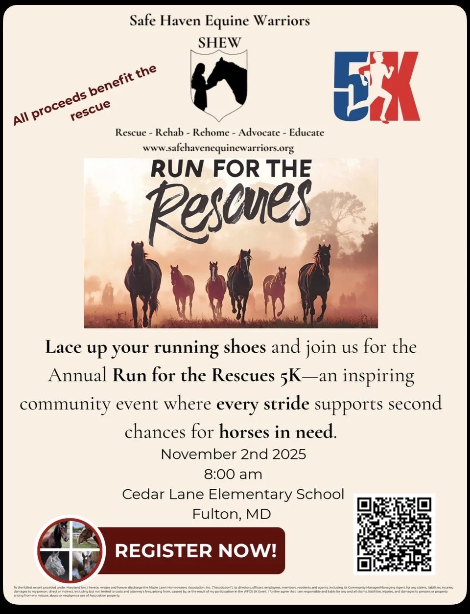 SHEW 5k - Run for the Rescues - Canceled