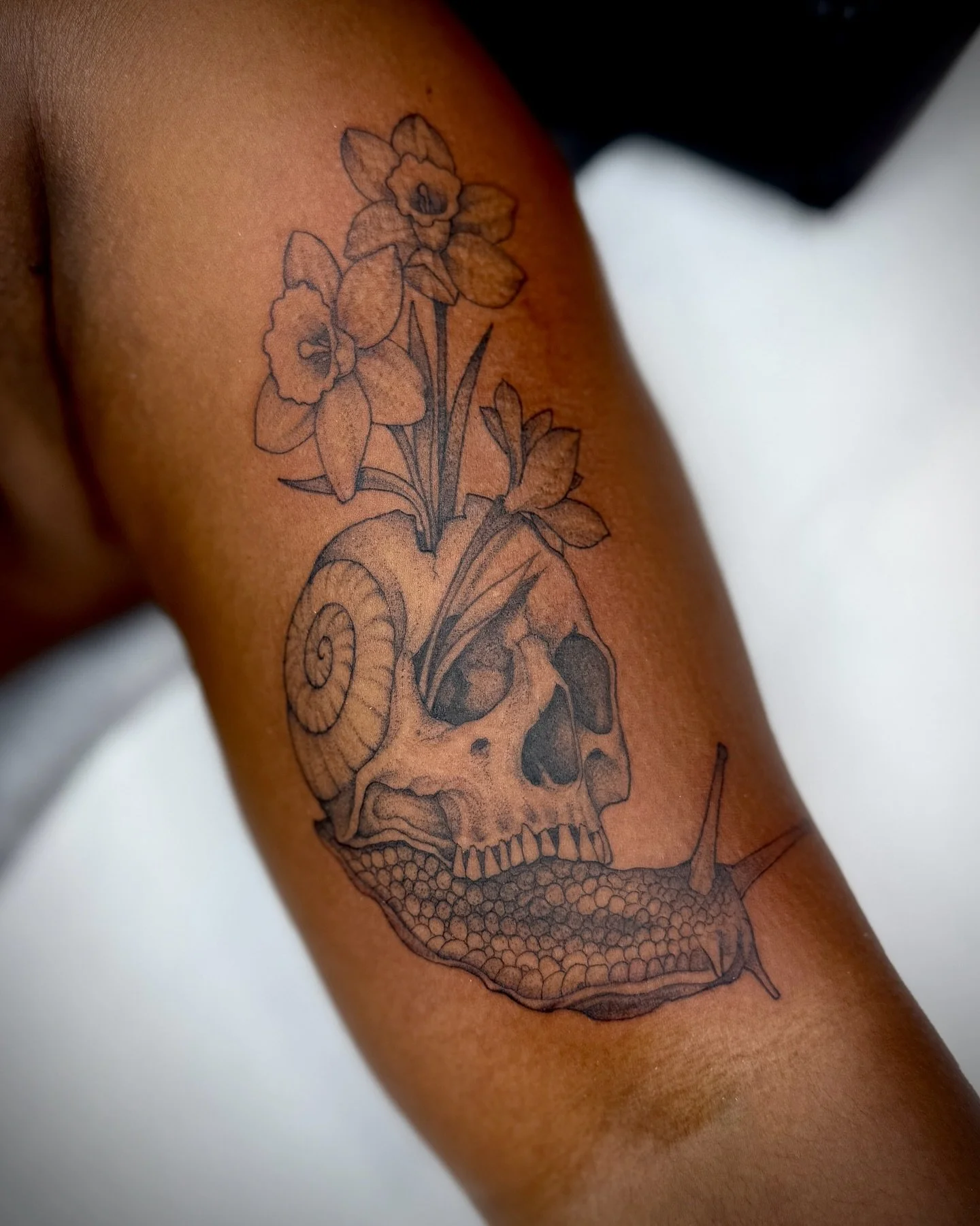 🐌 A skully snail for Ritchelle. That was a fun one for a very cool client. Thanks again!
