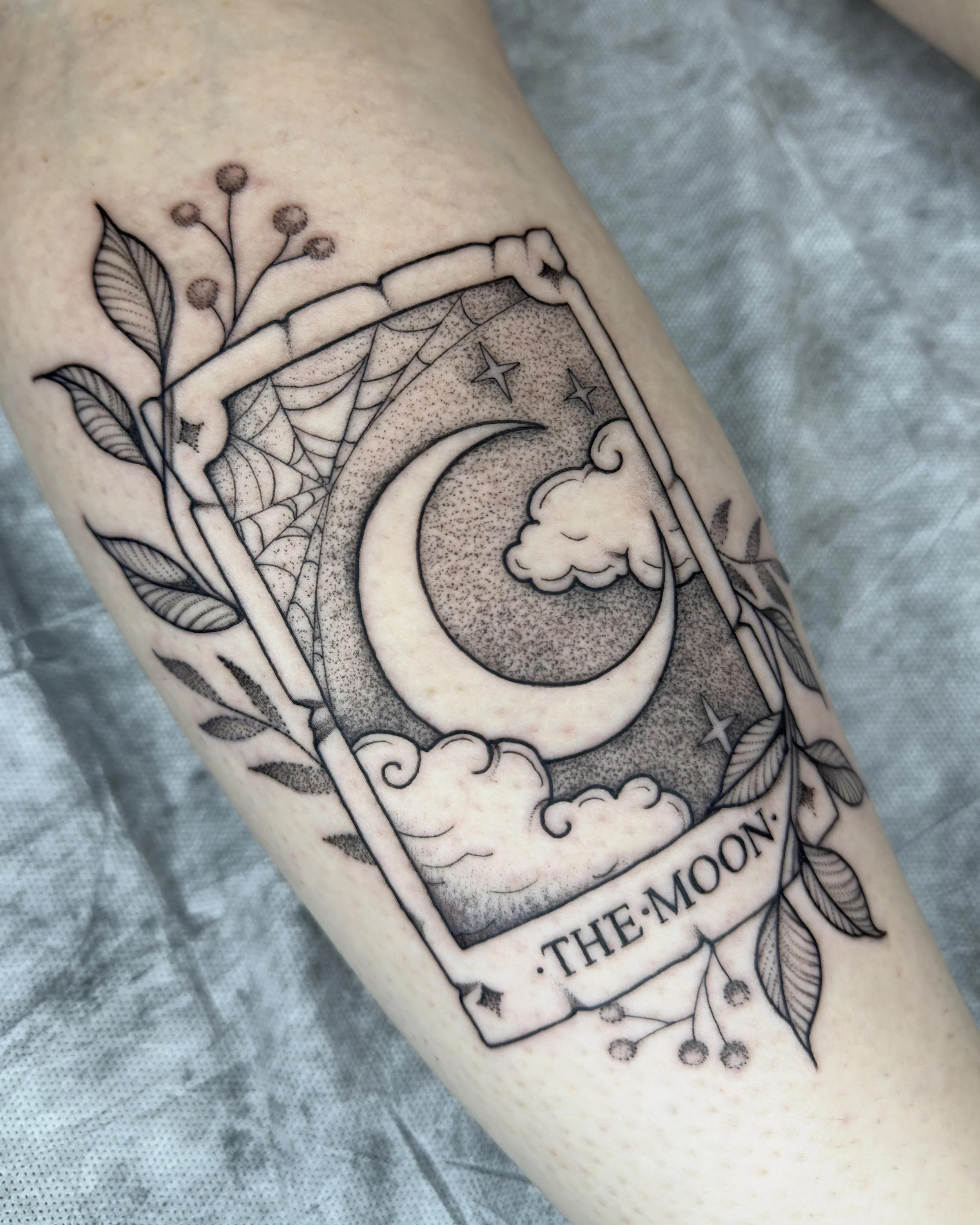 moon tarot card tattoo