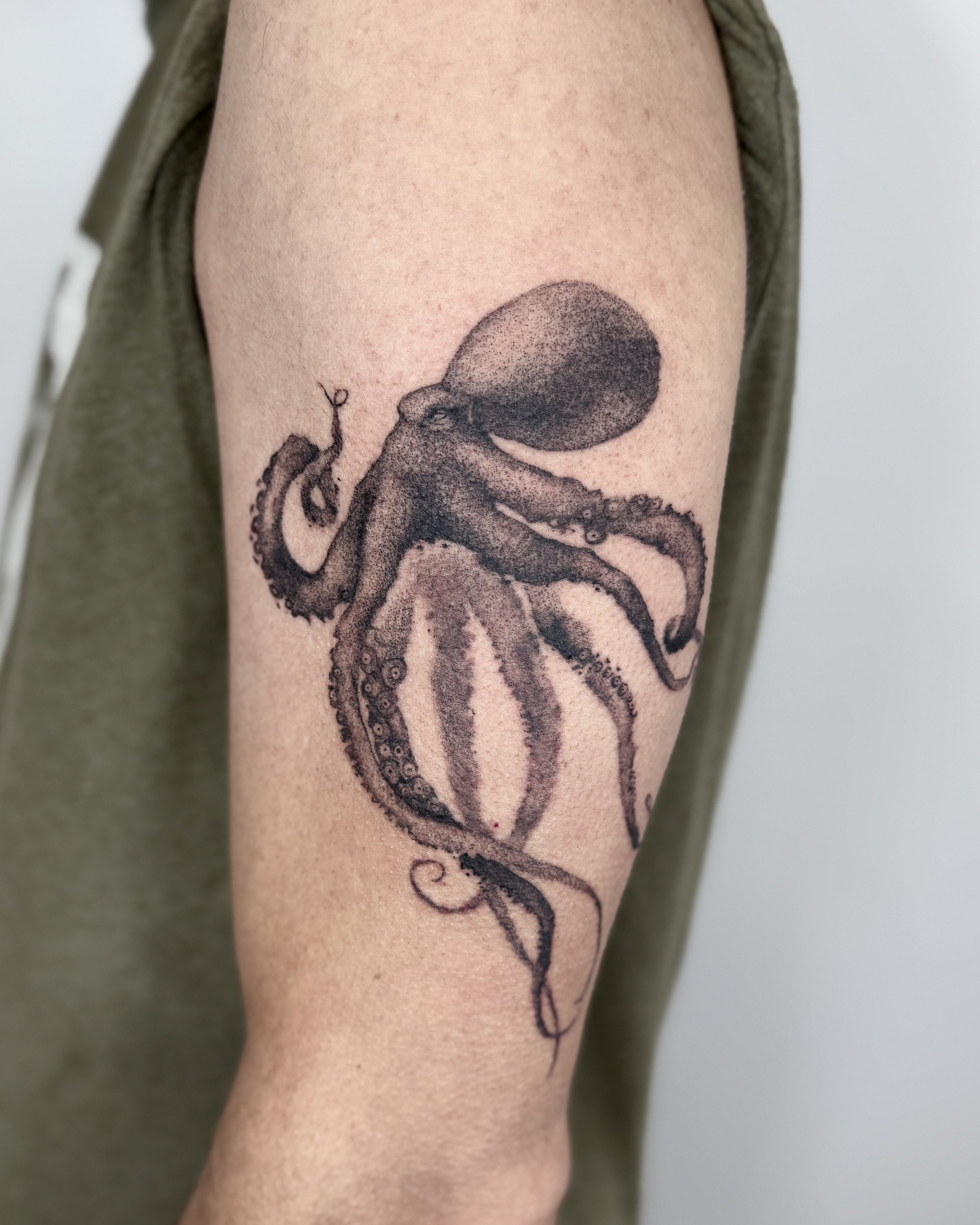 octopus print tattoo