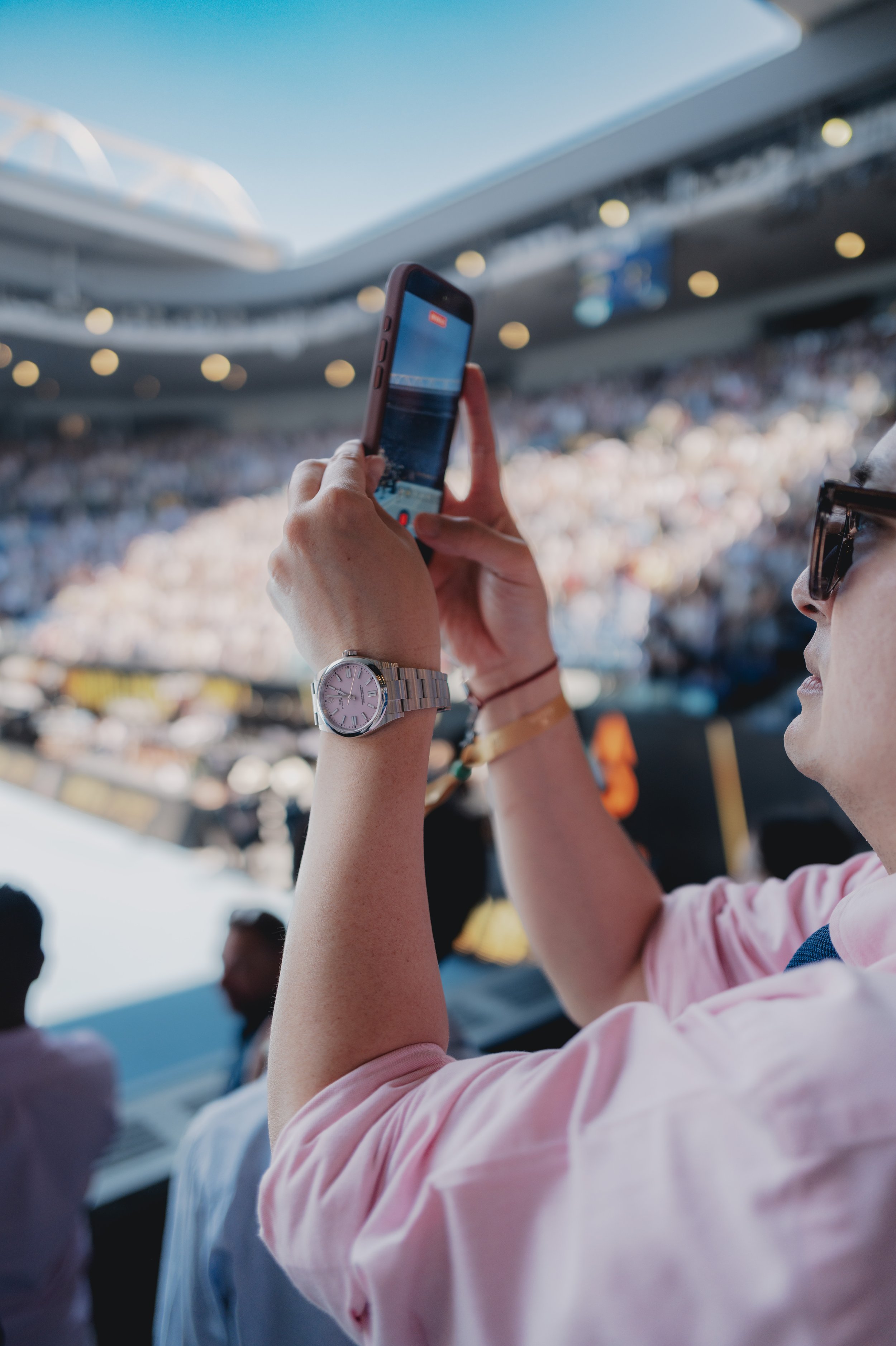 A day at the Australian Open with The Hour Glass. Game, set, Rolex.