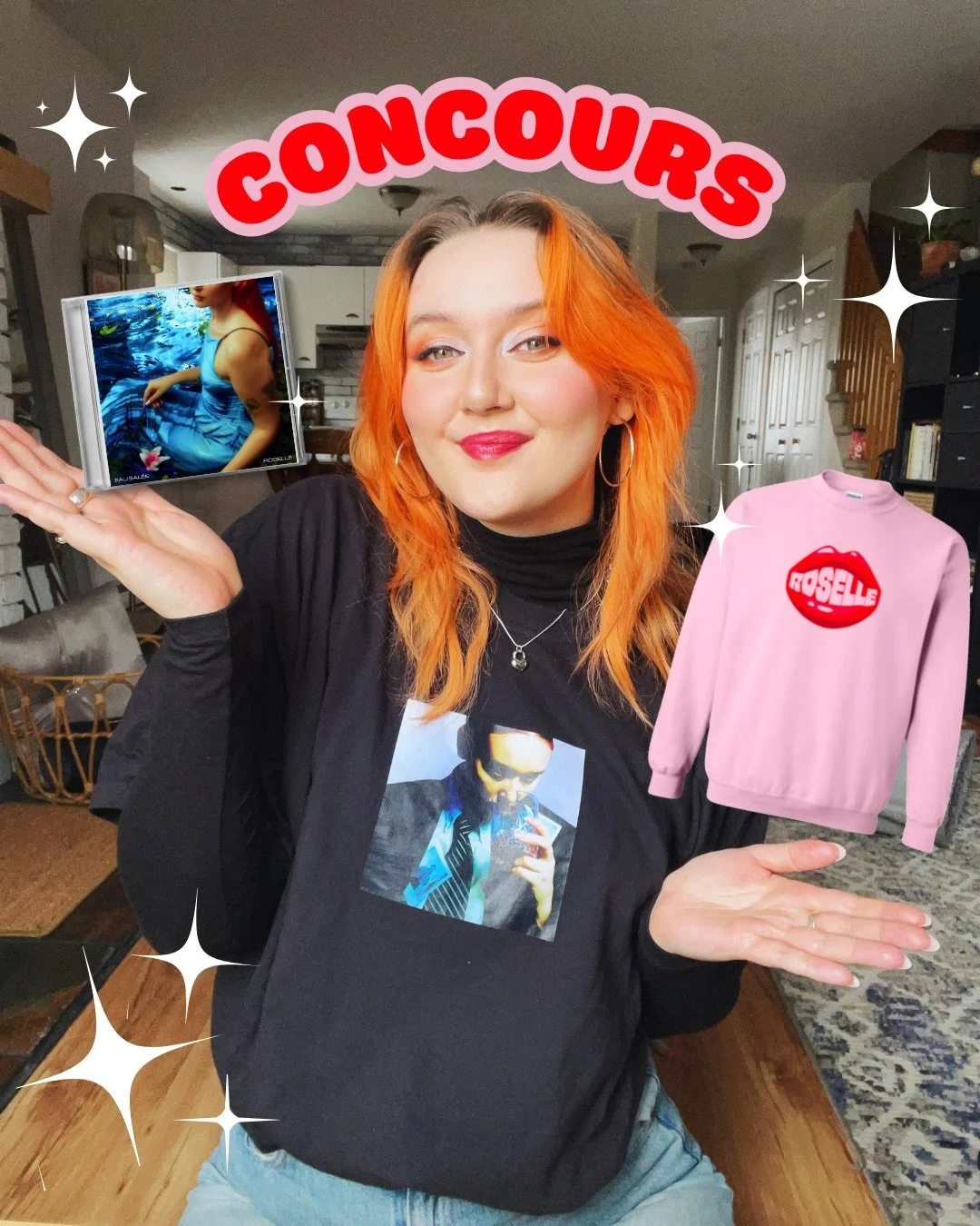 📣 CONCOURS 📣

Parce que c&rsquo;est la pisces season, le mois de ma f&ecirc;te et surtout, la sortie de mon 2e album EAU SAL&Eacute;E, j&rsquo;ai envie de vous g&acirc;ter. 
Je fais tirer un CD Eau Sal&eacute;e + un t-shirt Regardez-moi + un chanda