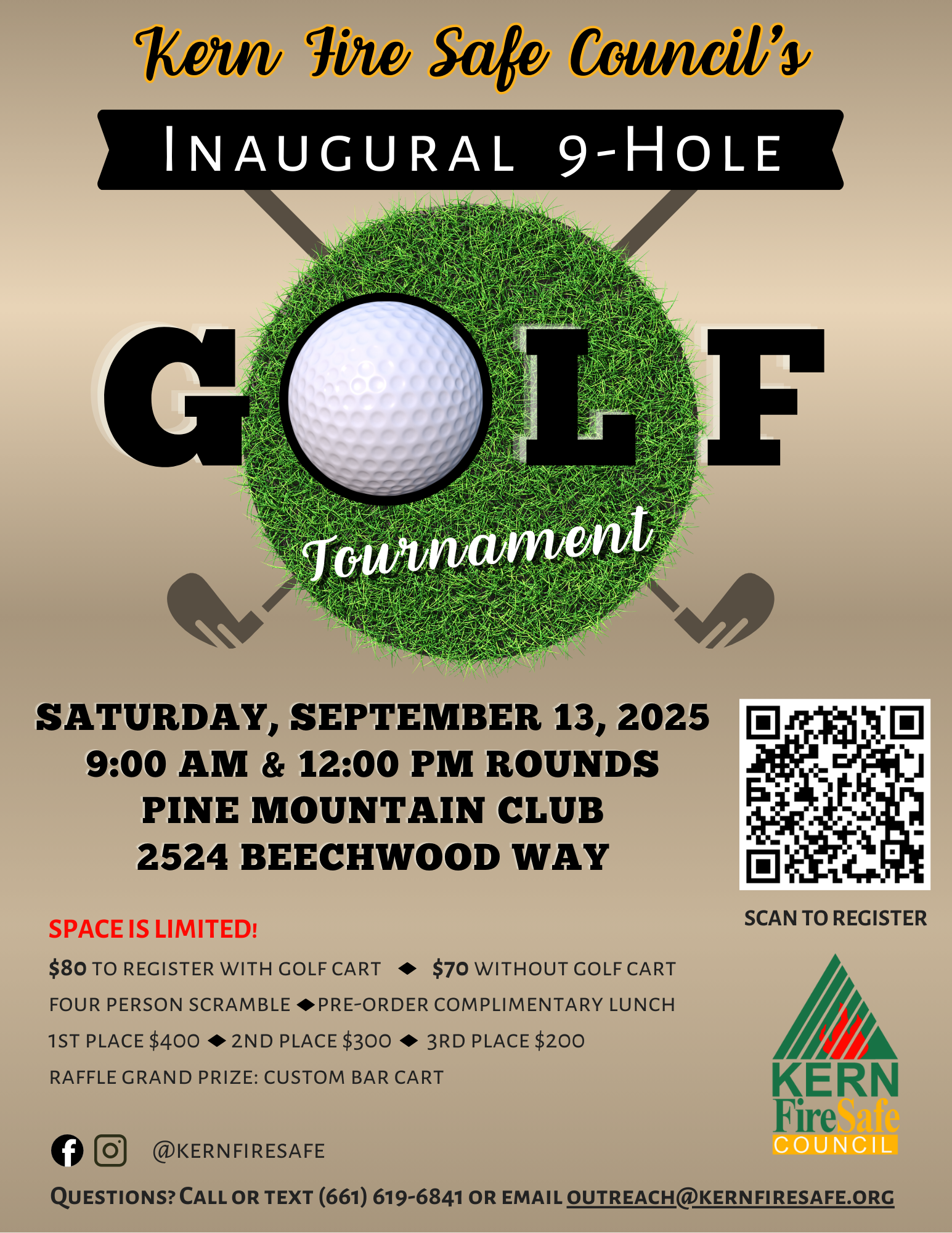 Kern Fire Safe Council Inaugural Nine Hole Golf Tournament