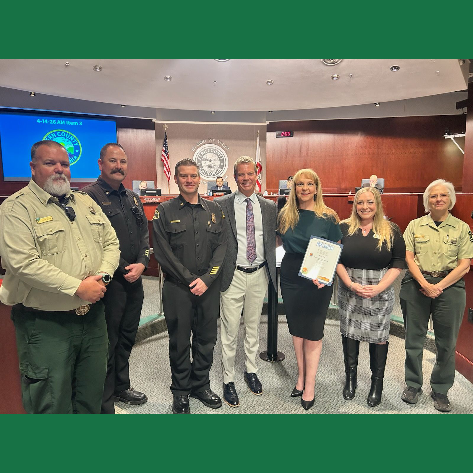 Kern County Board of Supervisors recognized May 2, 2026 as Wildfire Community Preparedness Day