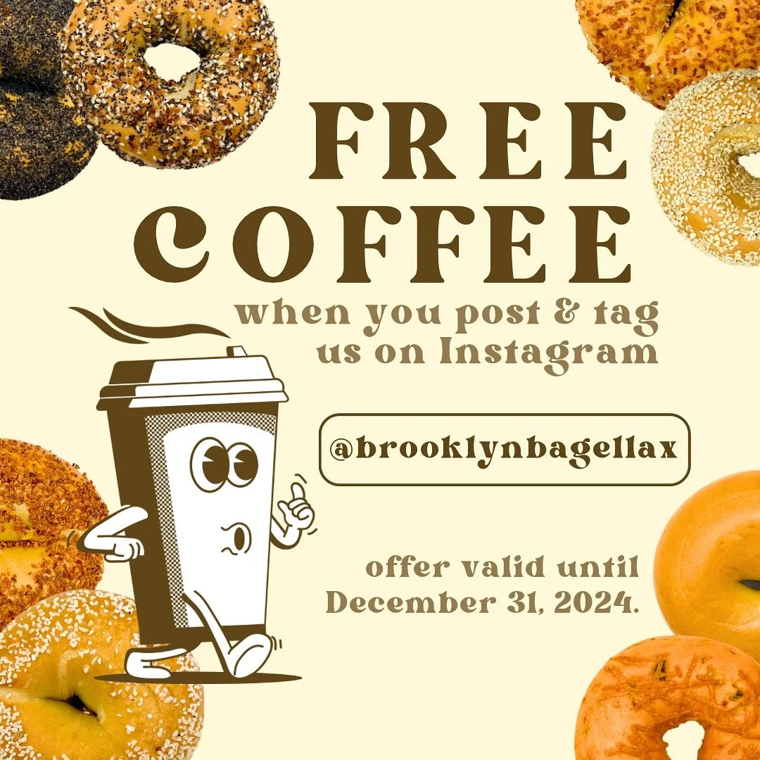 Post and tag us on Instagram to enjoy a FREE regular-sized hot coffee on us! ☕️✨

📸 Post a photo, reel, or story featuring our shop or products, tag us, and simply show it to our team to redeem.

Offer valid until December 31, 2024

*This offer is f