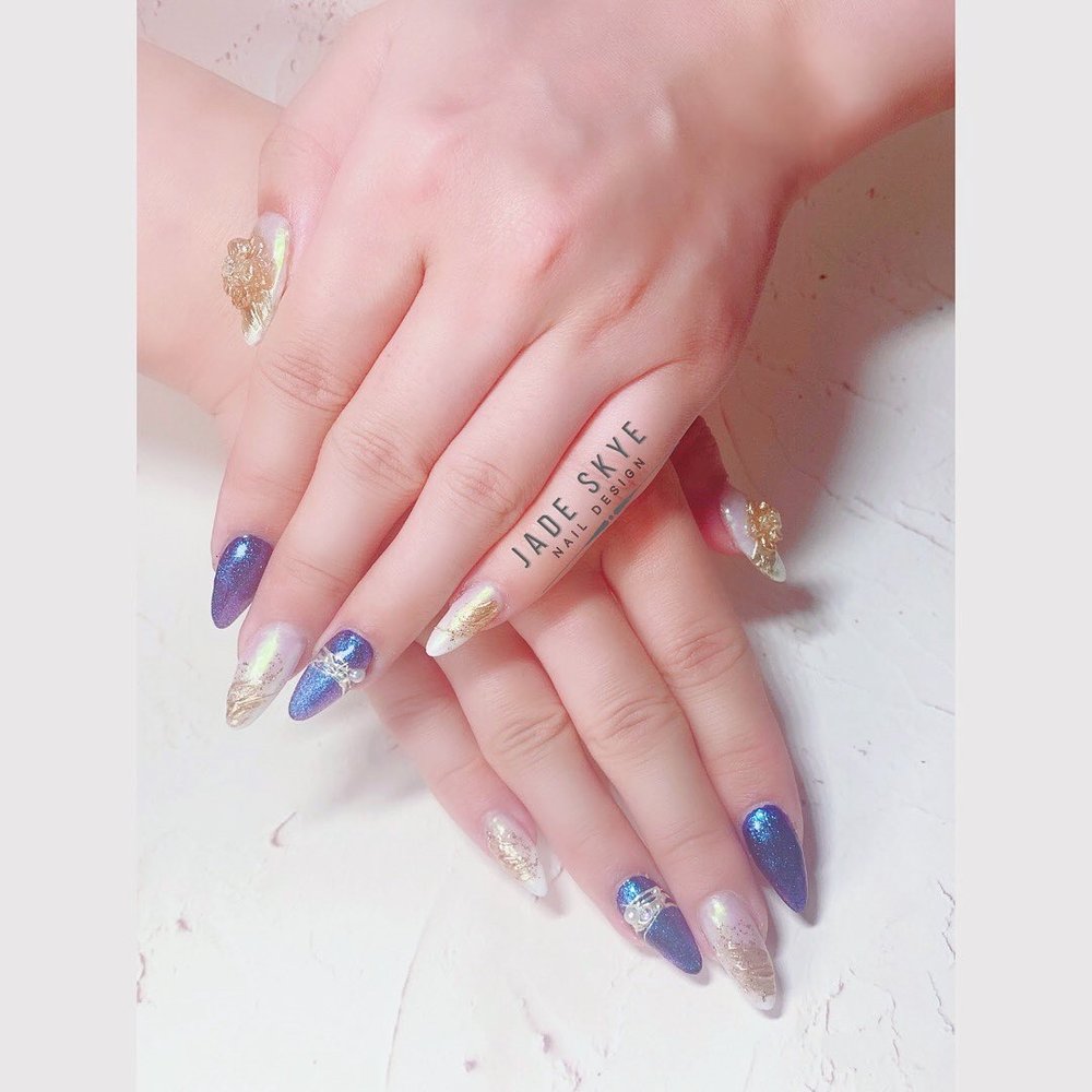 Royal Blue | Luxury Press-On Nails — Jade Skye Nail Design