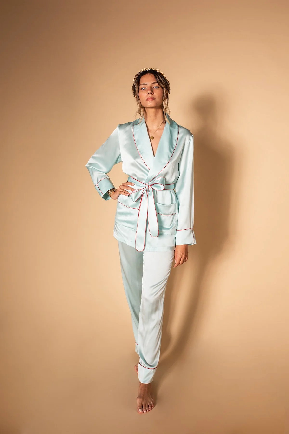 Satin Pyjama Set – Caballine Boutique