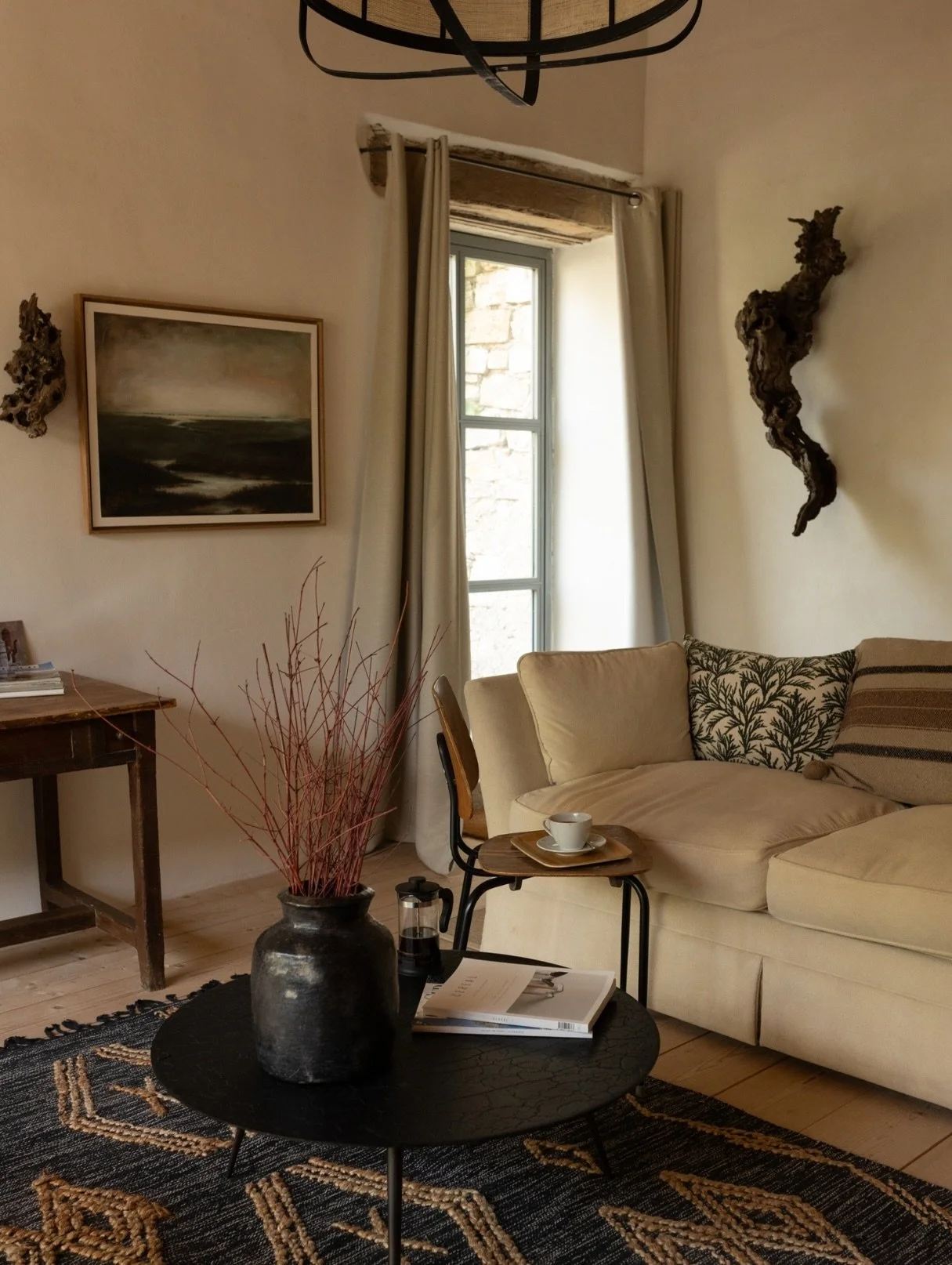 Maison Papillons
France
 This artist loft doesn&rsquo;t just look good, it makes your mind work. With the owner&rsquo;s artworks in beige and black, ideas start forming: photos, videos, concepts. Creativity just happens here.

Swipe to see more and r