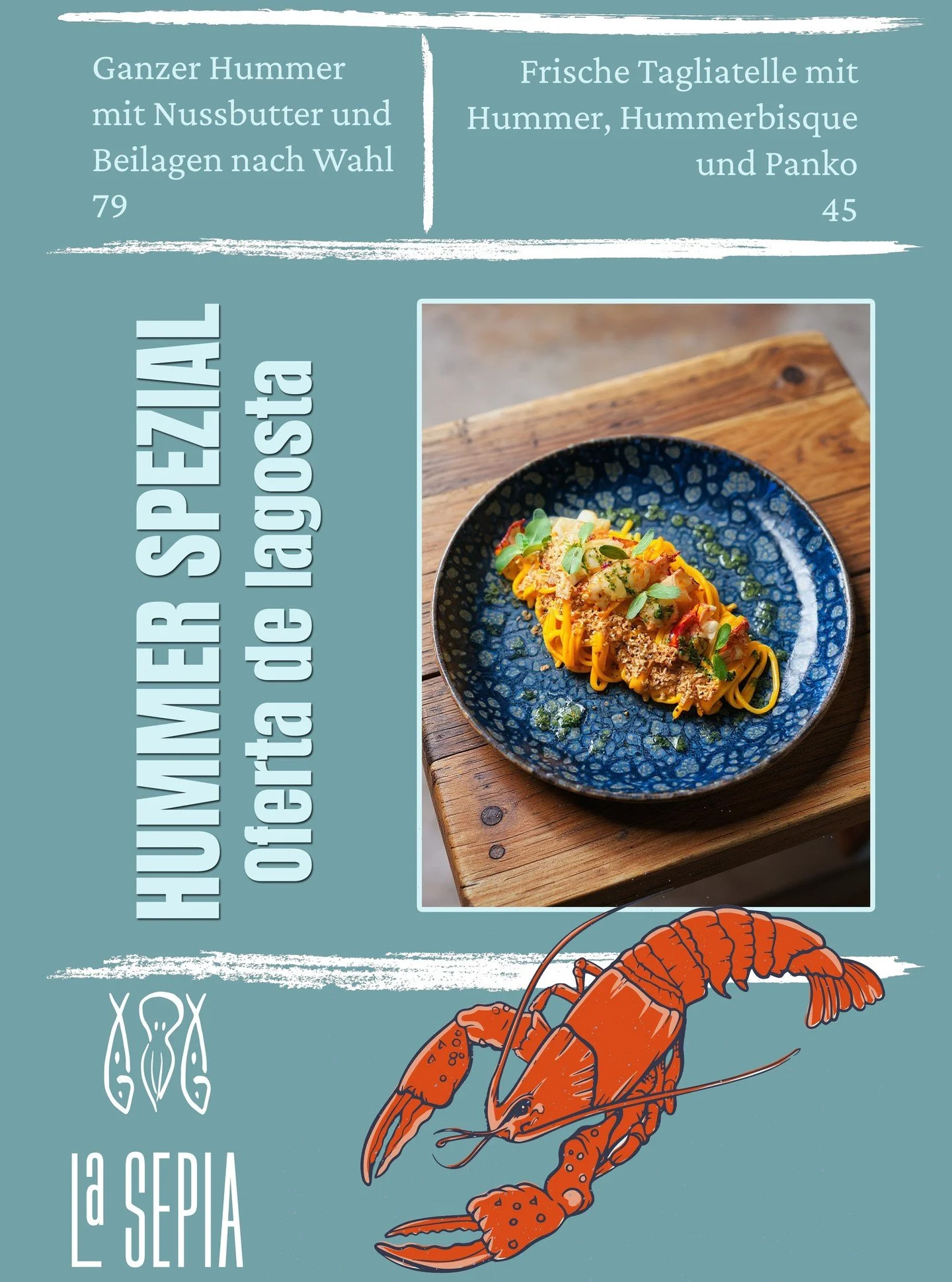 Freut Euch auf die gem&uuml;tliche Jahreszeit und g&ouml;nnt Euch mal was! 🦂🔥

#lasepiahamburg #lasepia #Hummer #foodforfoodies #hamburgfood #lobster