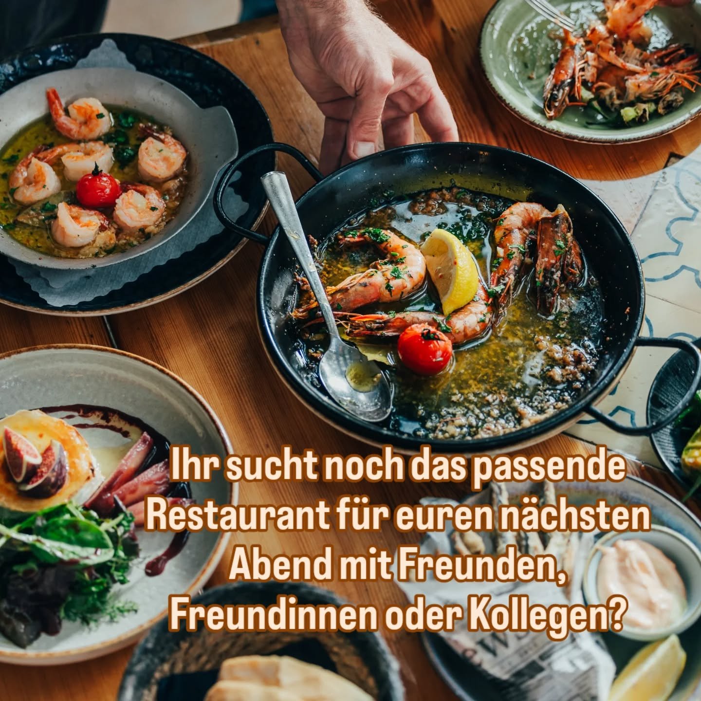 Ihr plant euren n&auml;chsten Abend mit Freunden, Freundinnen oder Kollegen und sucht noch nach dem richtigen Ort? Ein Platz, an dem man zusammenkommt, lacht, probiert und den Alltag einfach f&uuml;r ein paar Stunden drau&szlig;en l&auml;sst?

Dann s