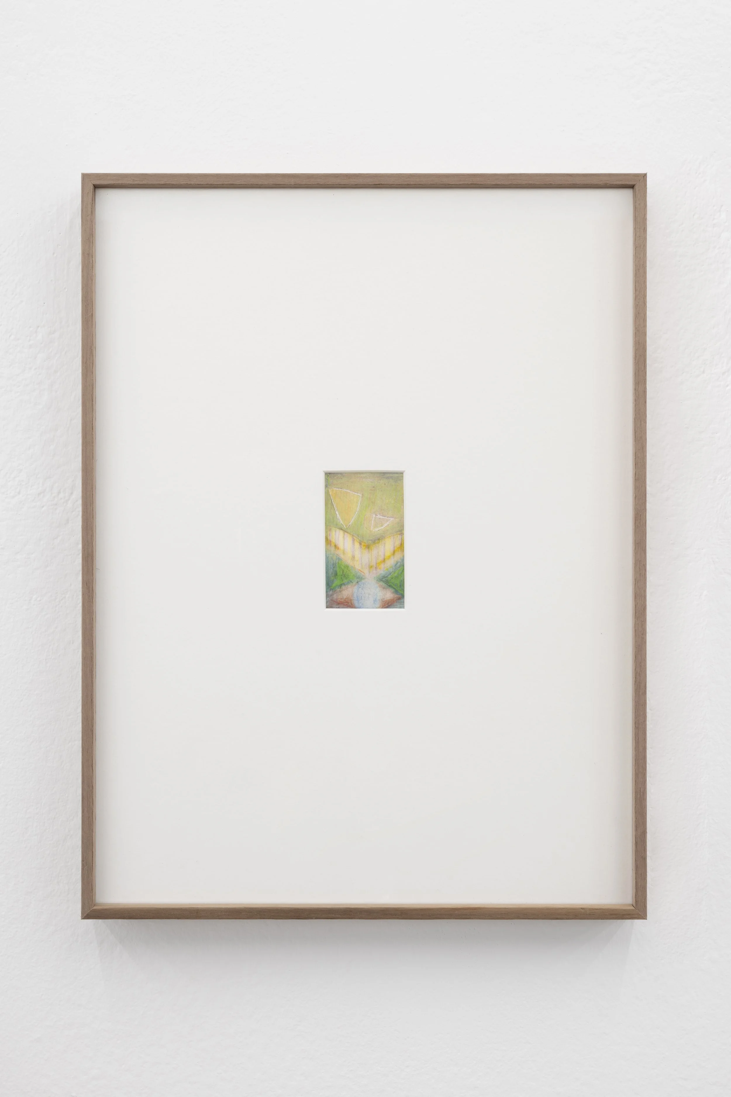 Helcio Barros | Sin título [Untitled], 1994 | Watercolour pencil and liquid correction fluid on paper | 7,3 x 4,4 cm