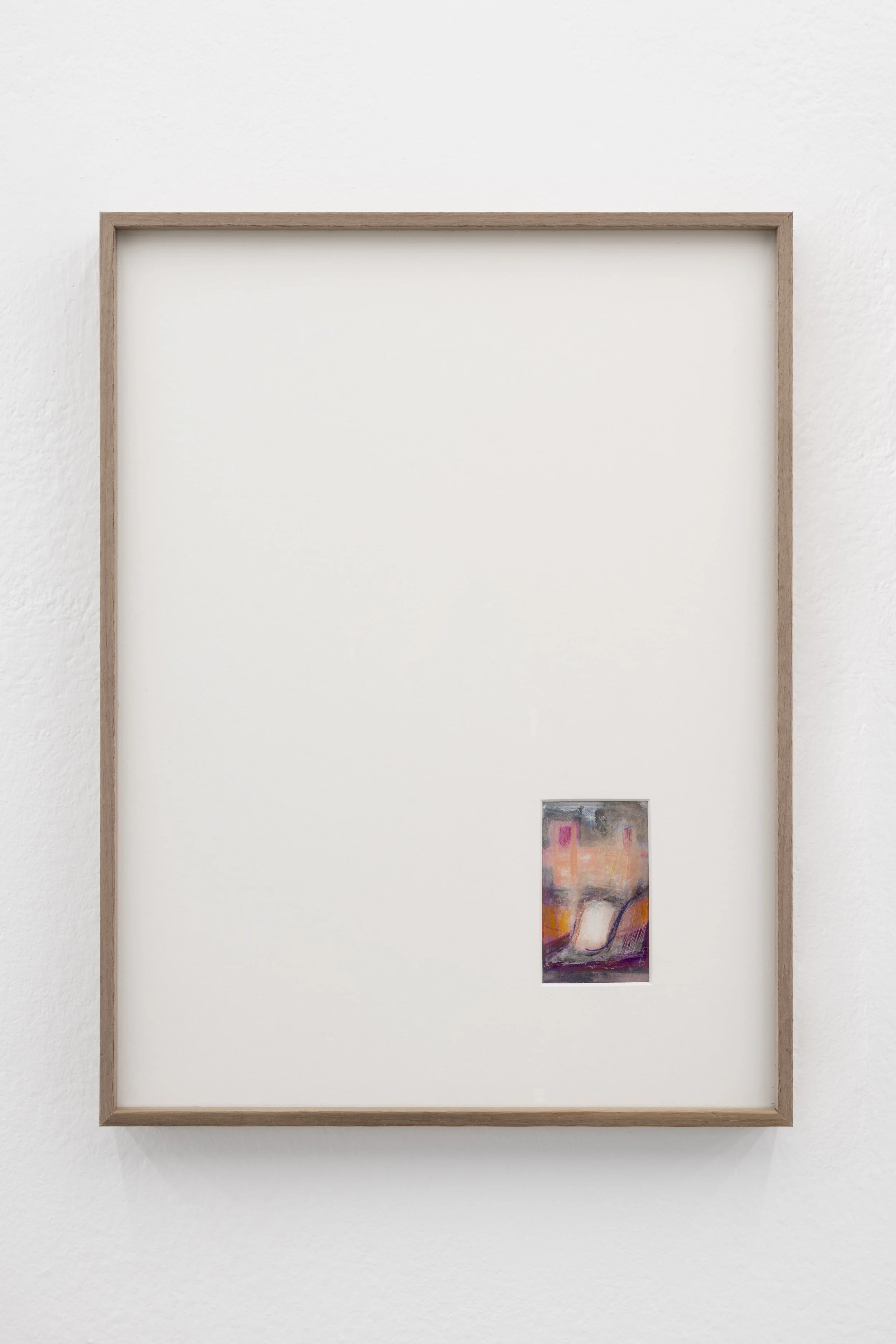 Helcio Barros | Sin título [Untitled], 1996 | Watercolour pencil and liquid correction fluid on paper | 8,3 x 4,9 cm