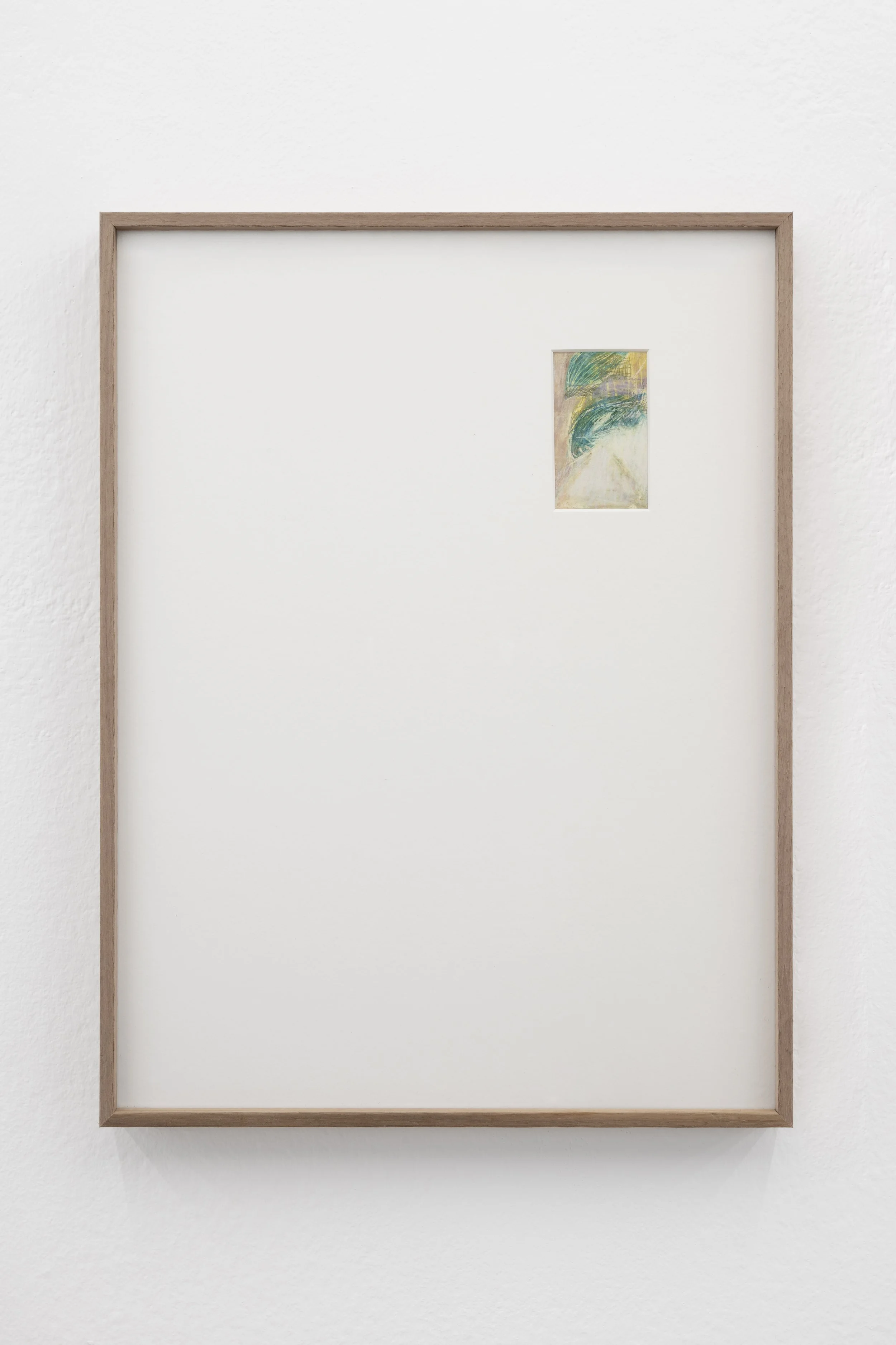 Helcio Barros | Sin título [Untitled], 1995 | Watercolour pencil and liquid correction fluid on paper | 7,2 x 4,4 cm