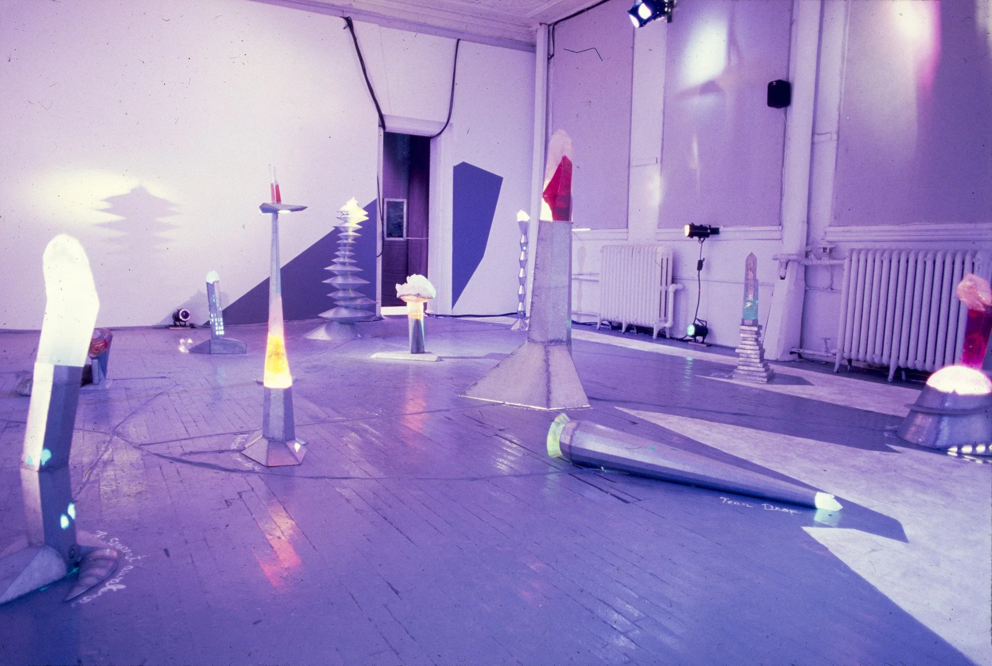 Denise Milan | Installation view of "Garden of Light" by Denise Milan and Linda Hartinian | Exhibition "Brazil Projects", MoMA PS1, New York, USA, 1988