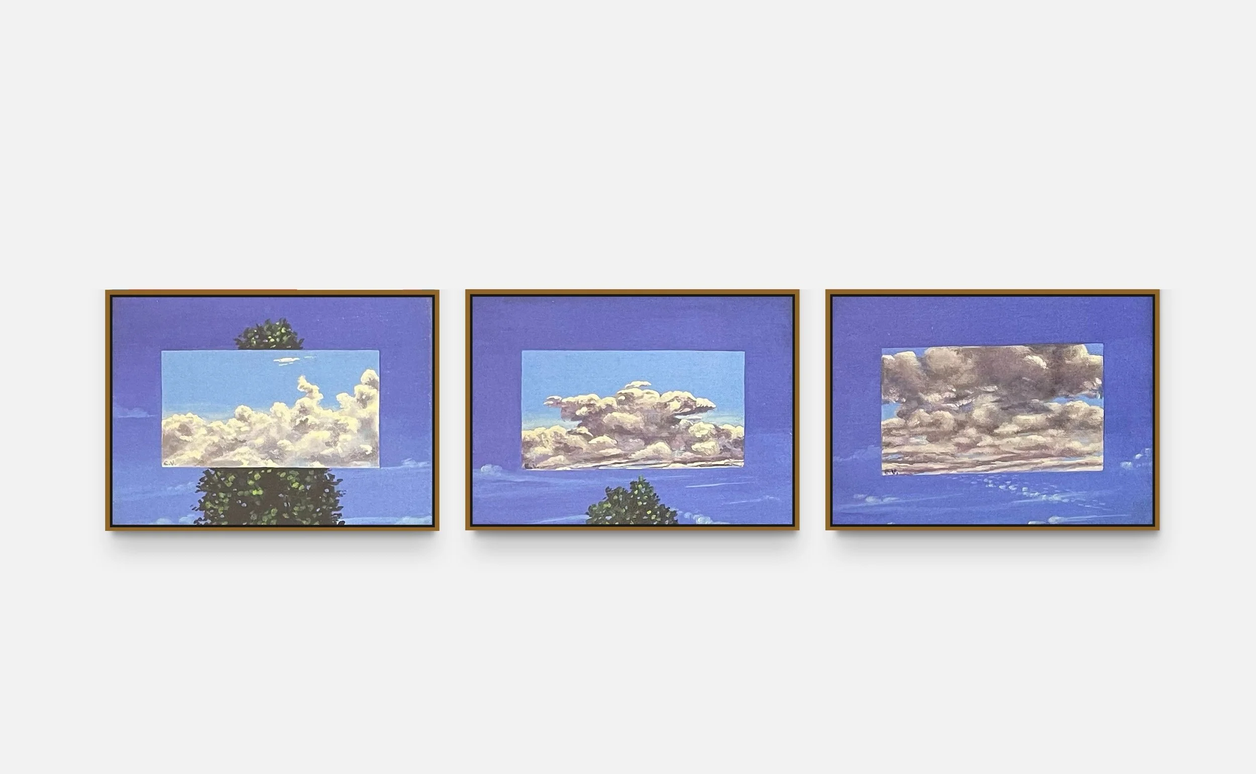 Cybèle Varela | Image, 1984 | acrylic on canvas | 16 x 22 cm each one